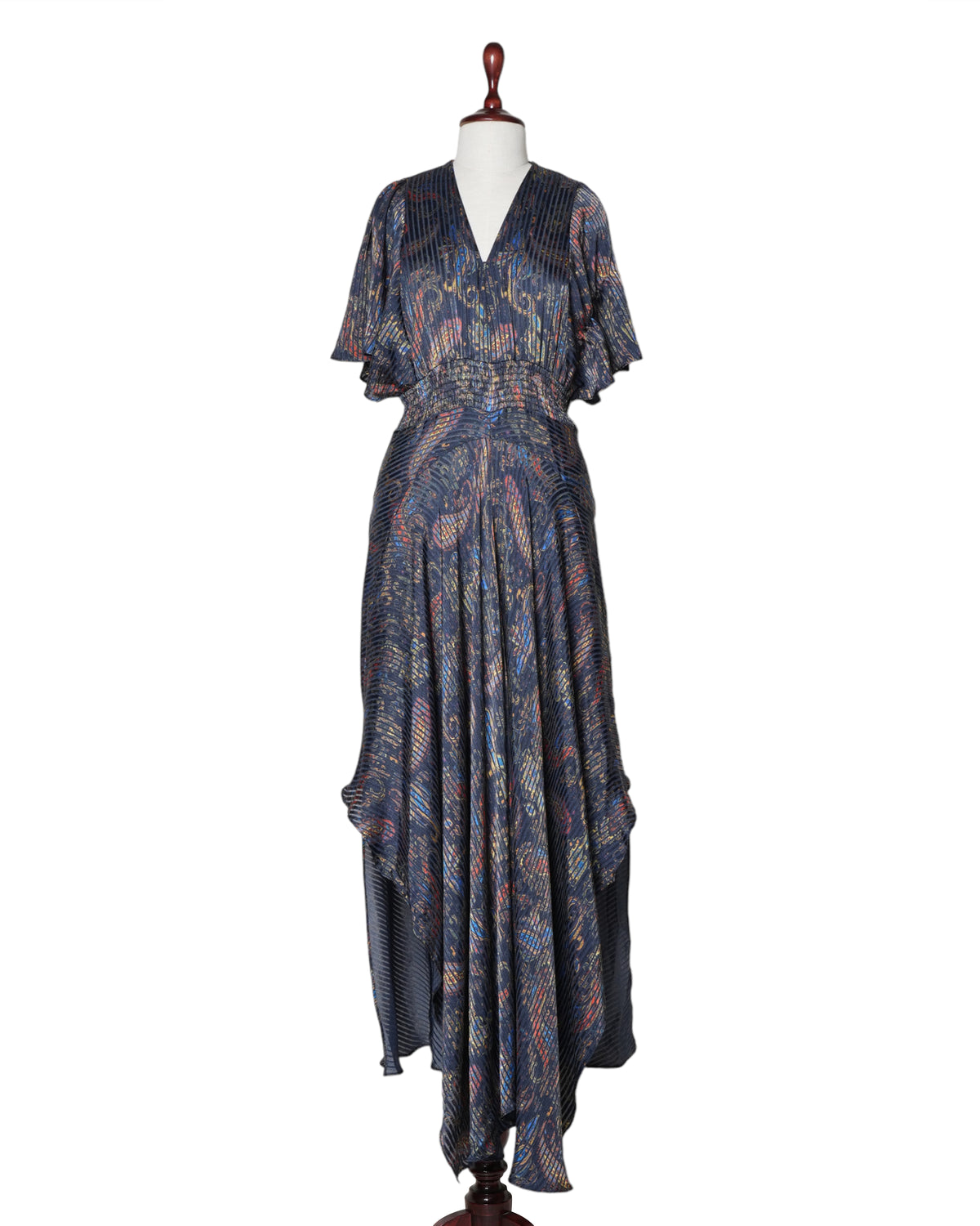 Maje Rachel Paisley Print Maxi Dress