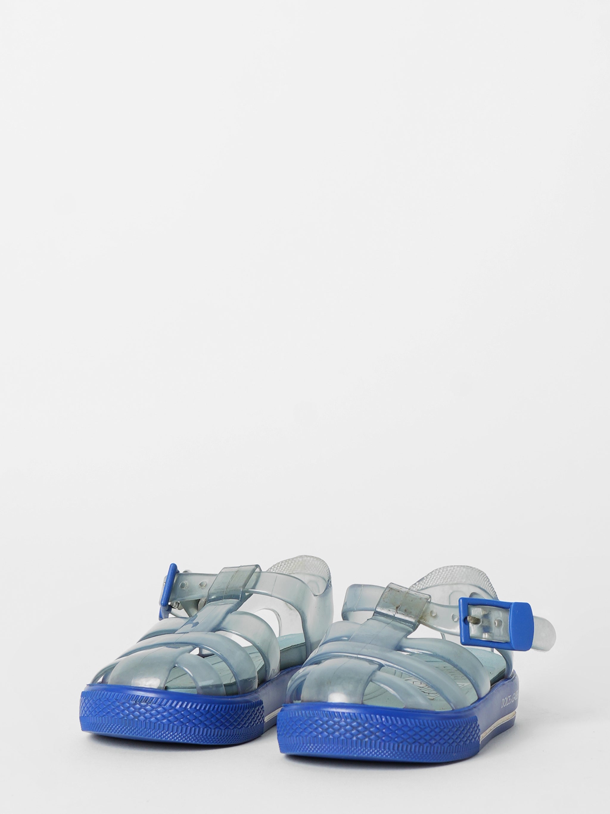 Dolce & Gabbana Unisex Blue & Grey Jelly Sandal