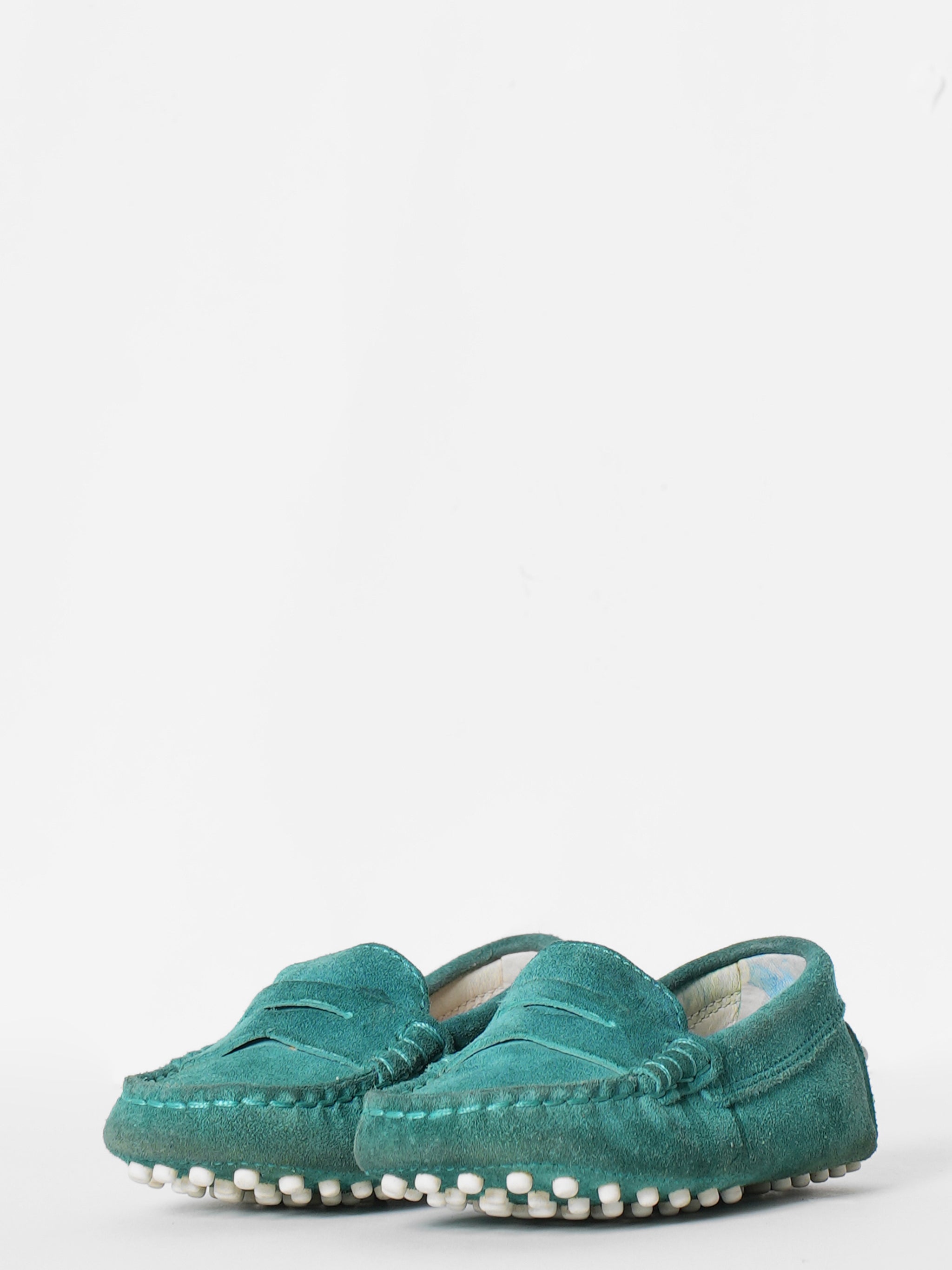 Tod's Green Suede Loafer