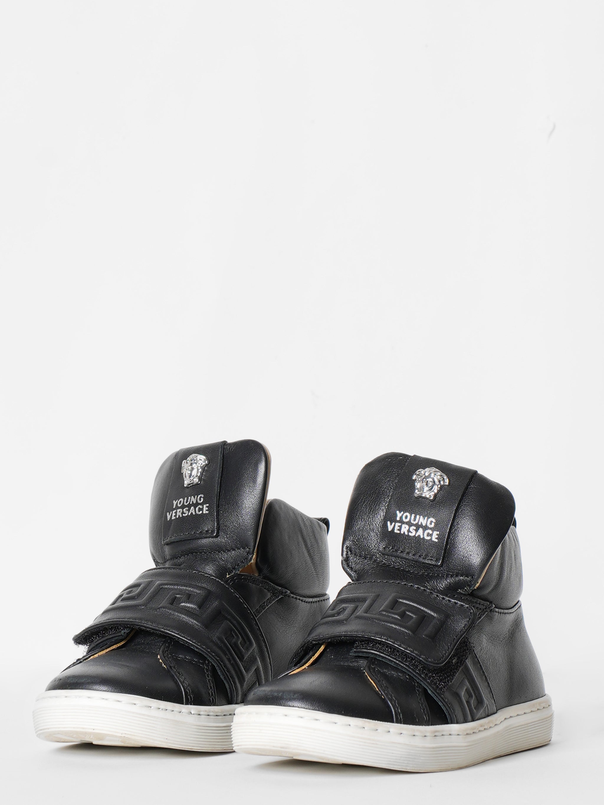 Young Versace Boys Black Sneakers