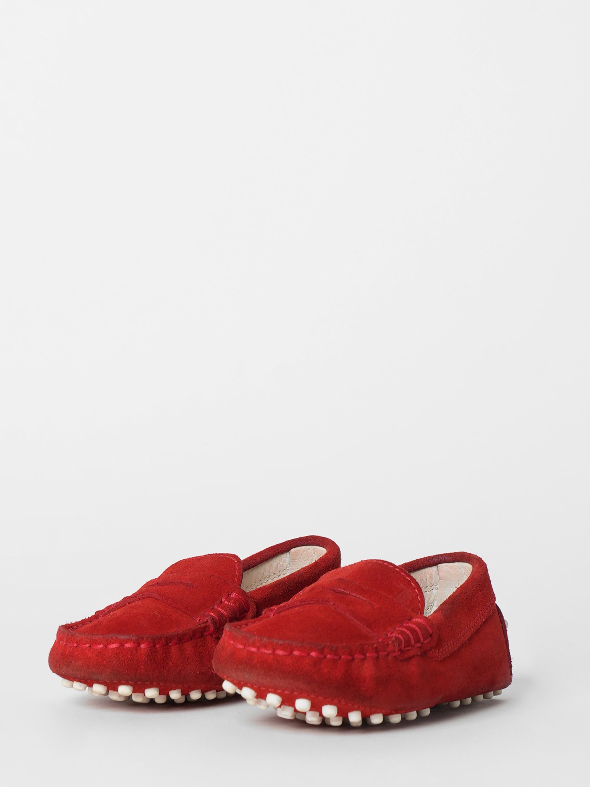 Tod's Red Suede Moccasin