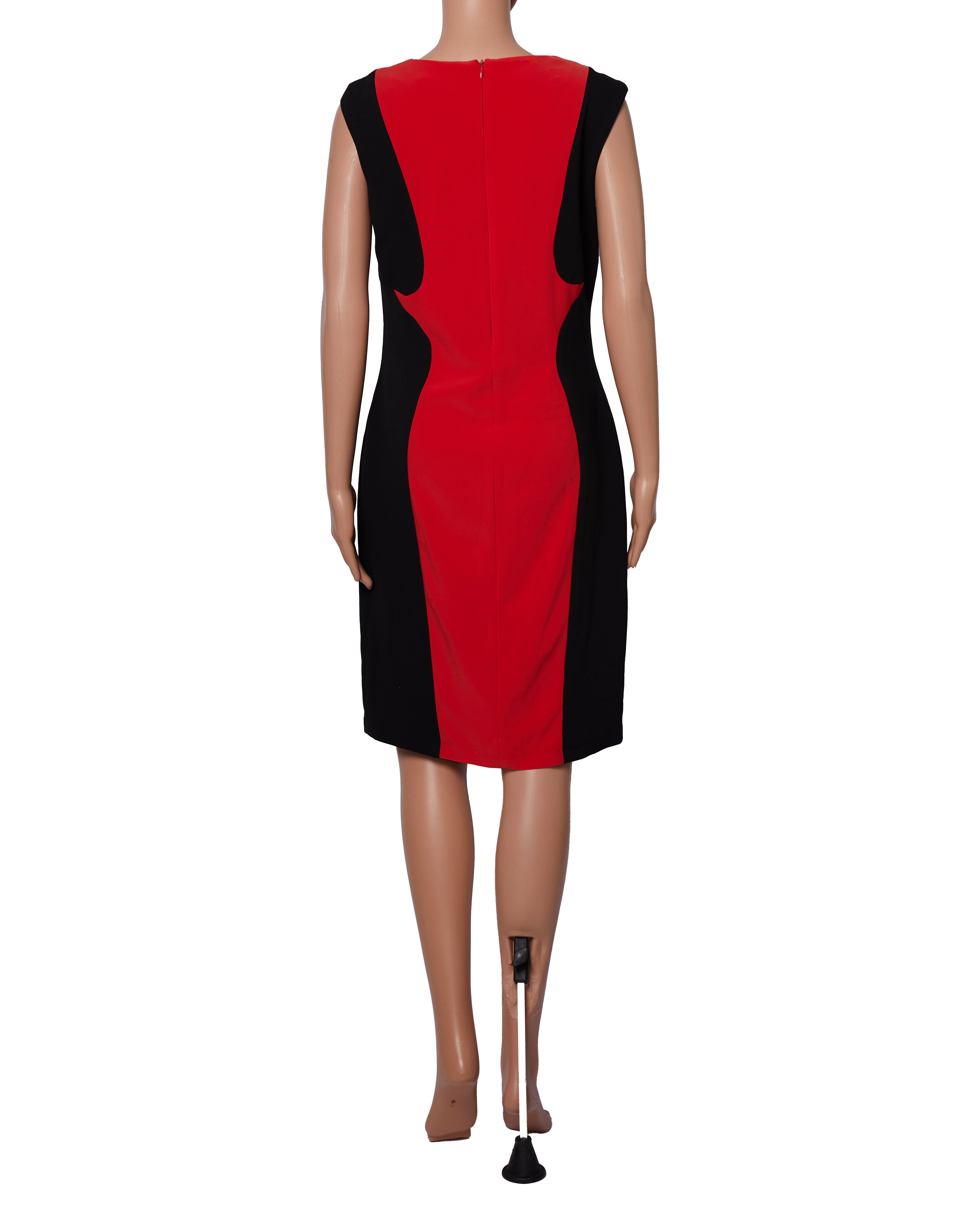 Frank Lyman Red & Black Midi Dress