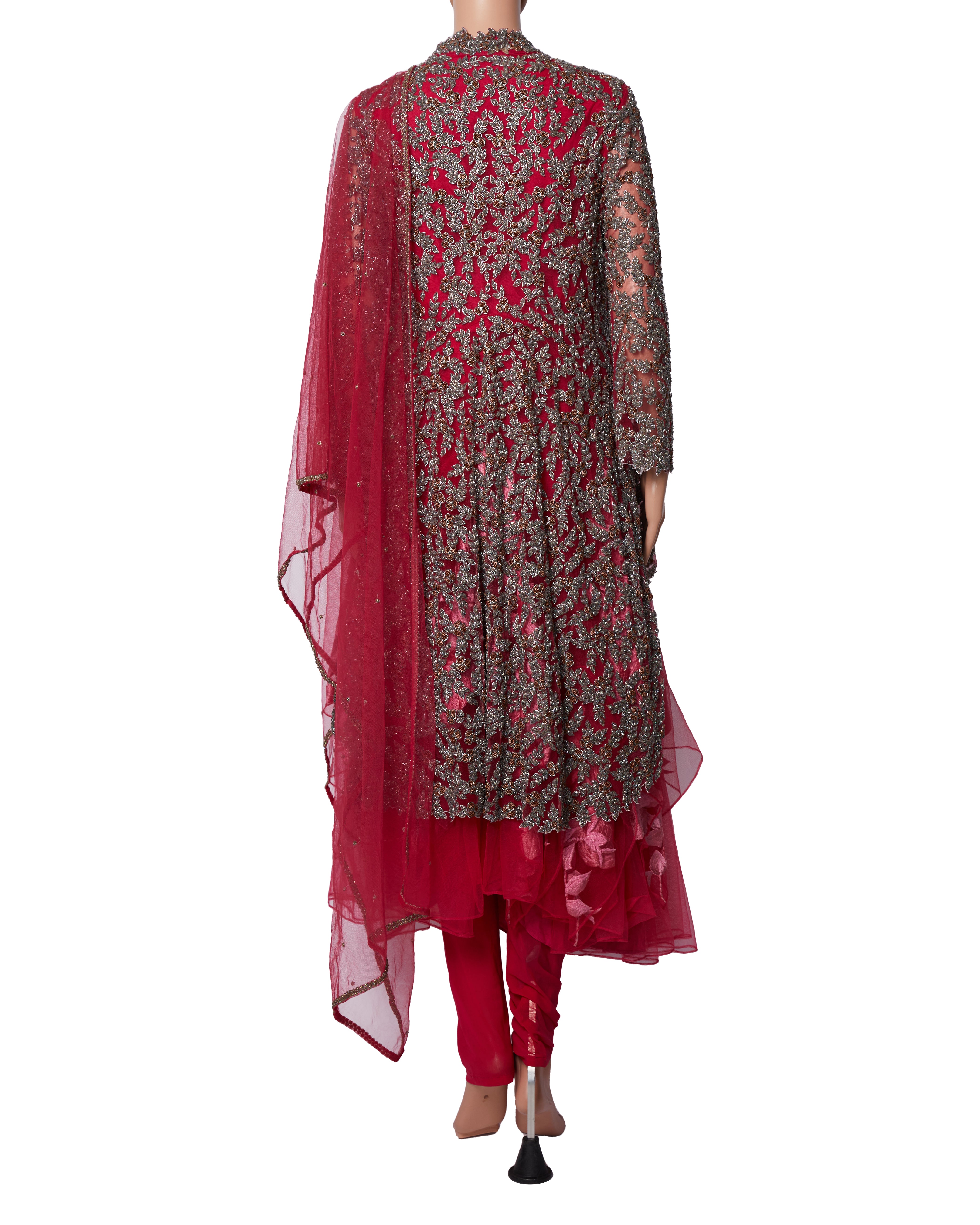 Aikeyah Pink Anarkali with Dupatta