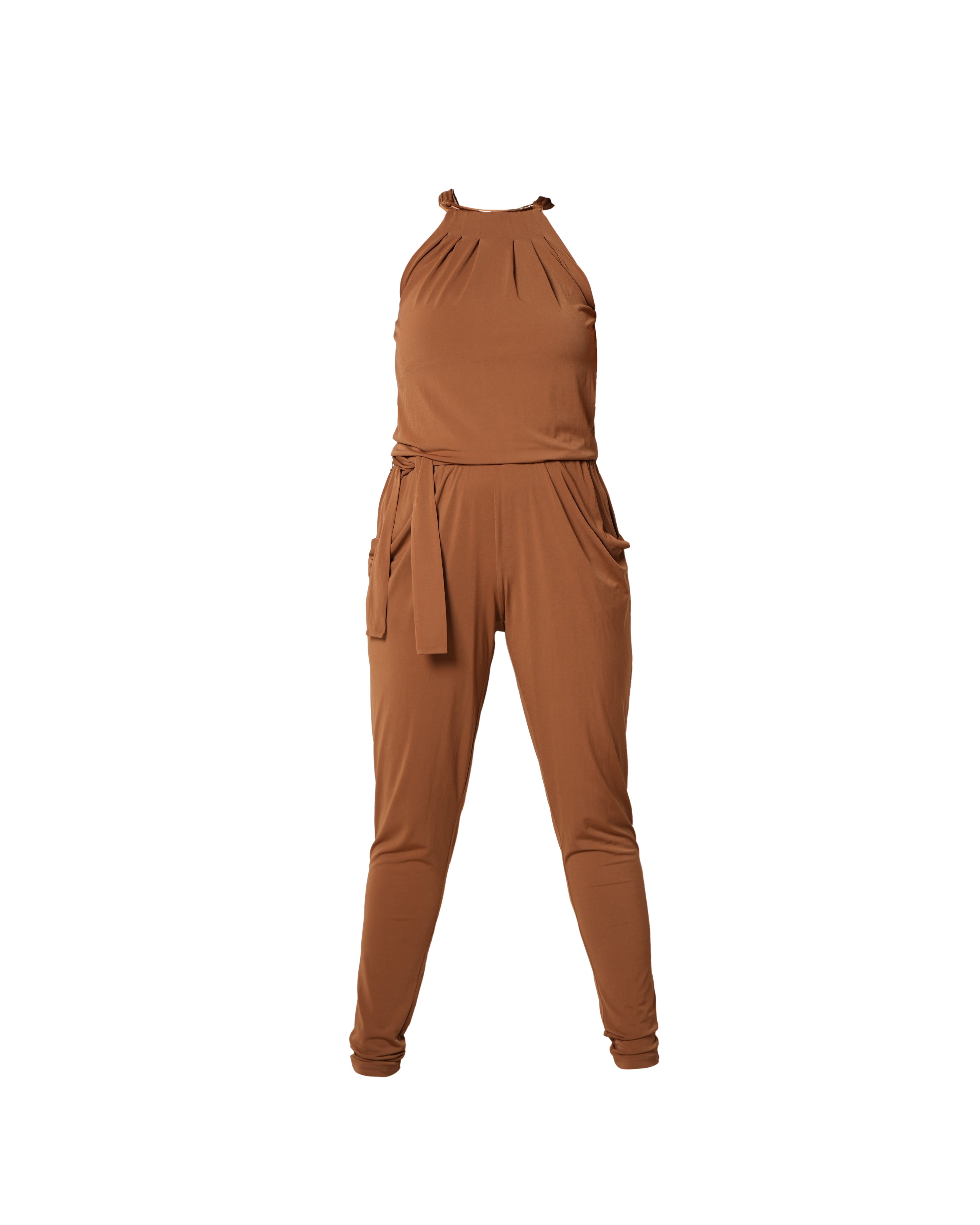 Michael kors hot sale brown jumpsuit