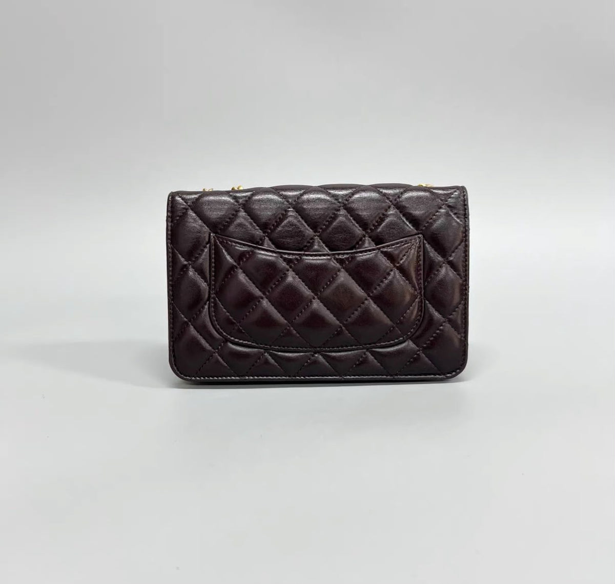 Chanel Classic Wallet on Chain (WOC) black Quilted Lambskin Gold Hardware