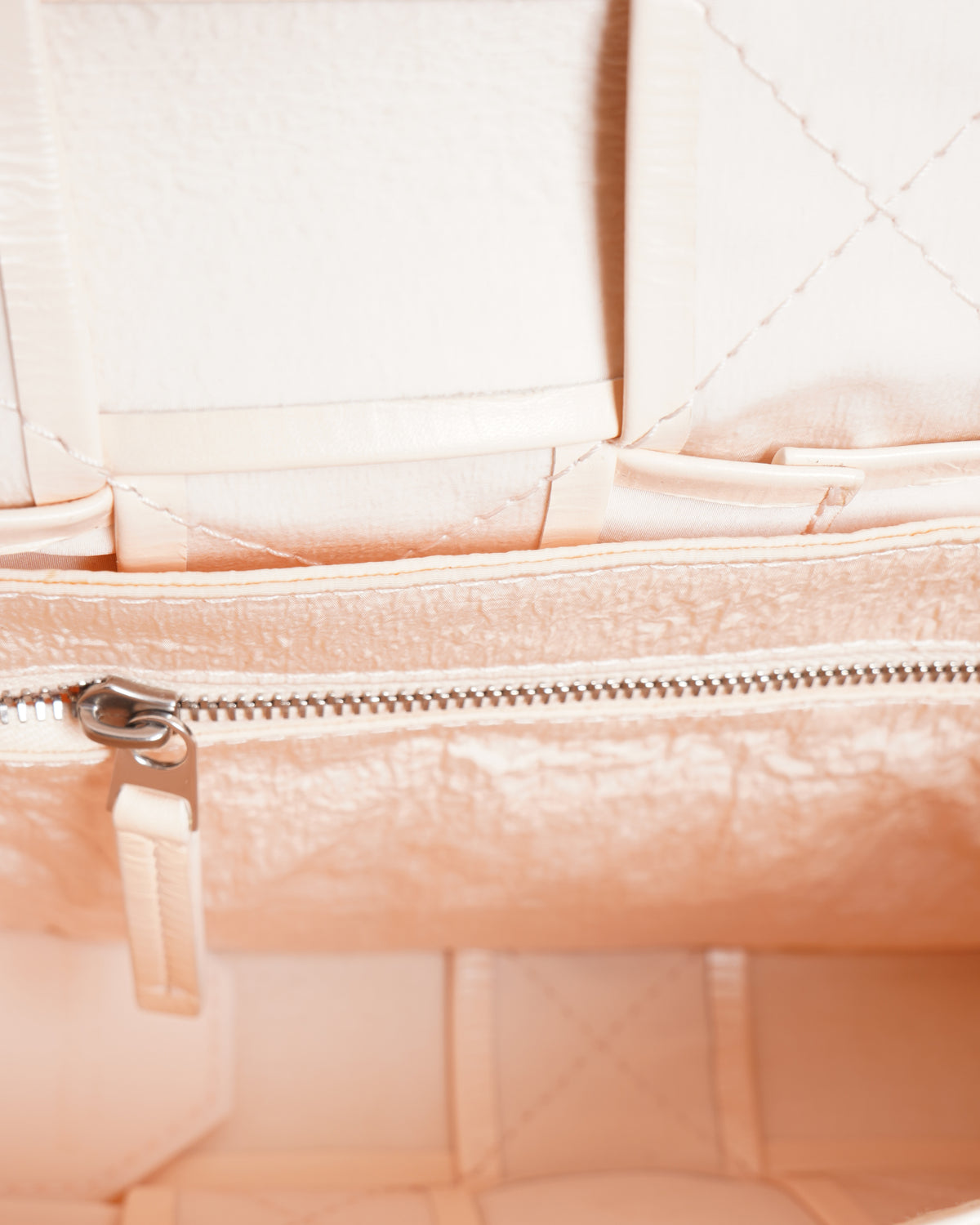 Bottega Veneta Small Cream Intrecciato Leather Cassette Shoulder Bag