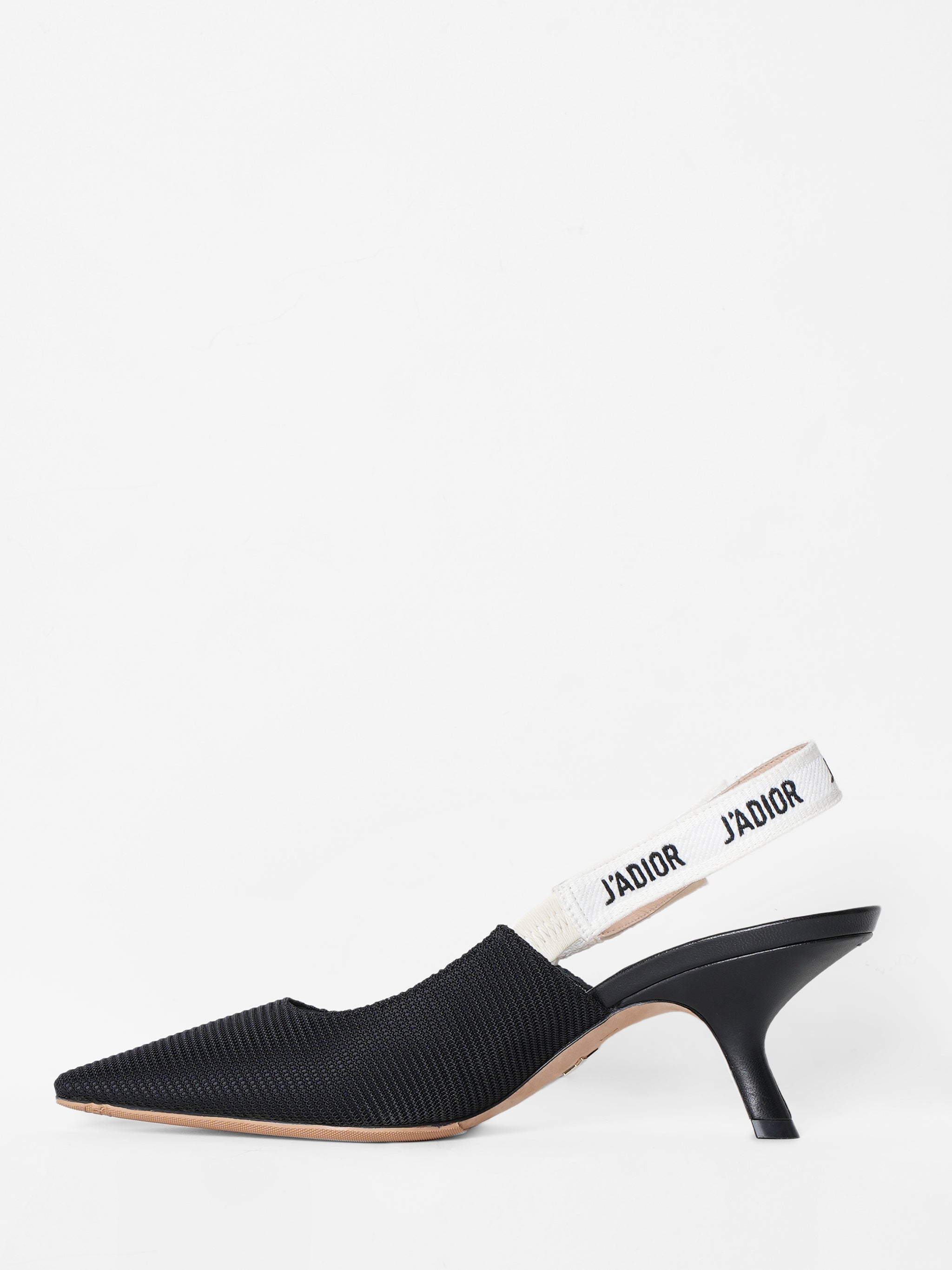 New Dior J'Adior Black Slingback Pumps