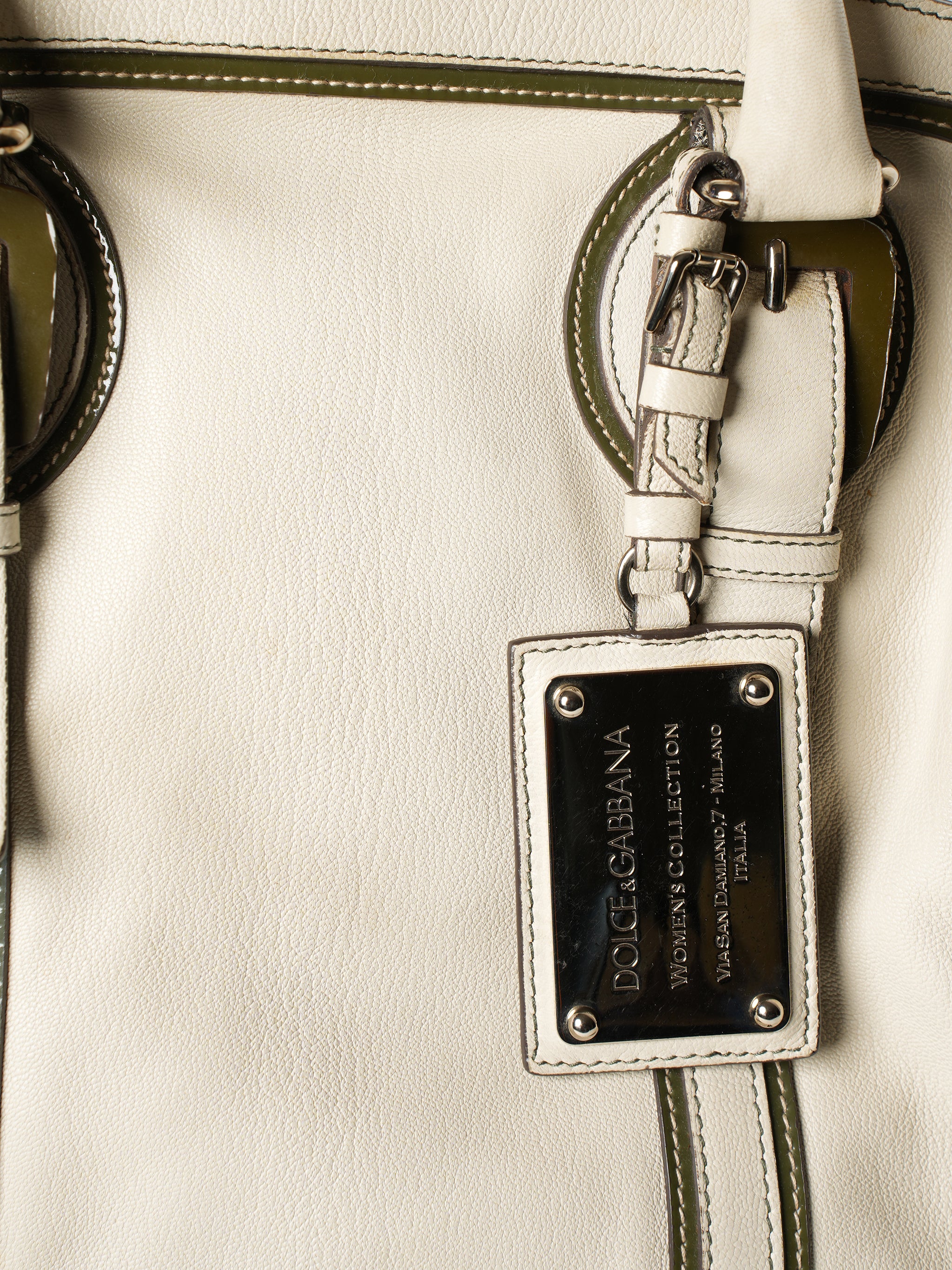Dolce & Gabbana Beige Leather Tote Bag