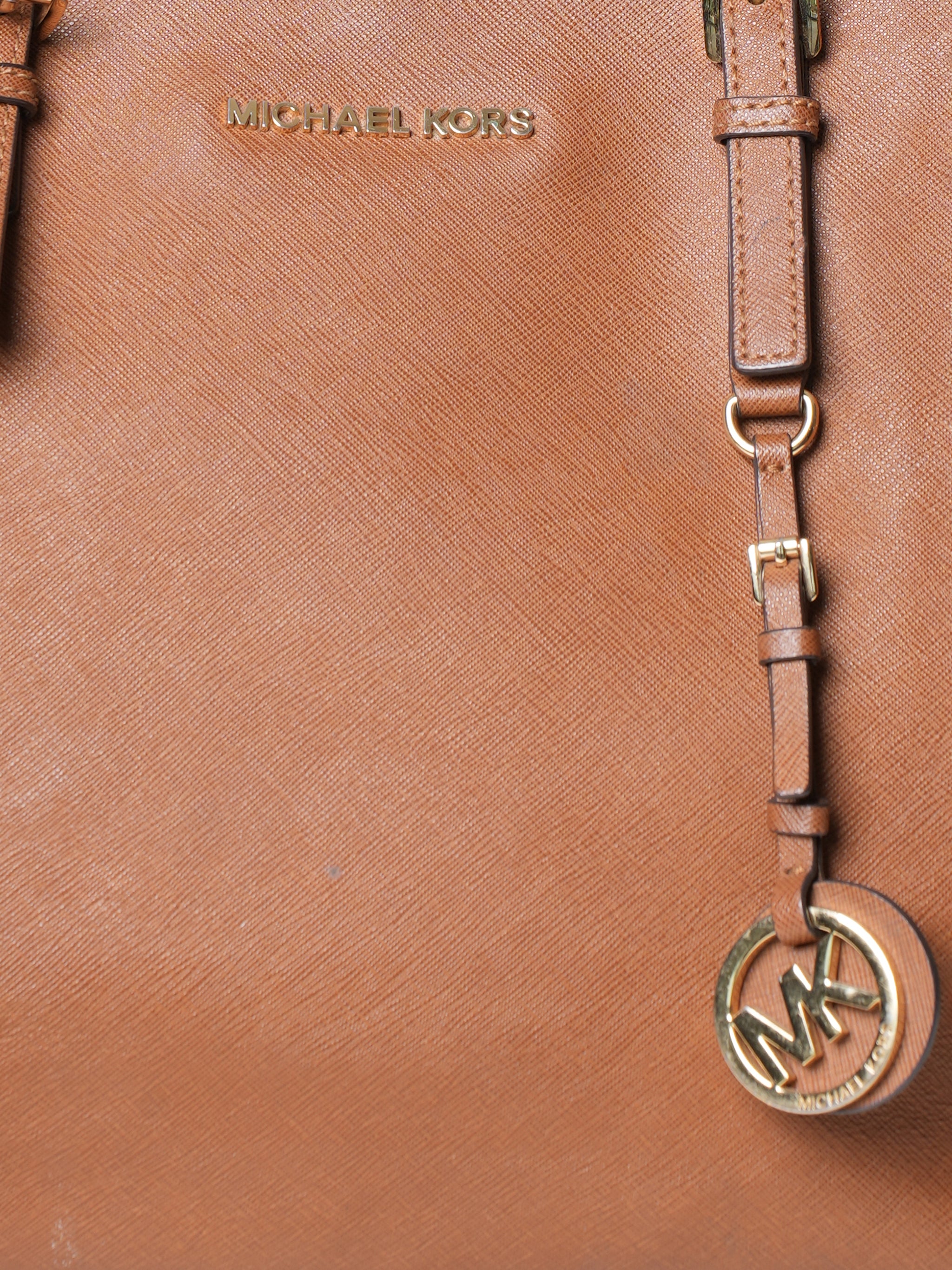 Michael Kors Leather Brown Tote Bag