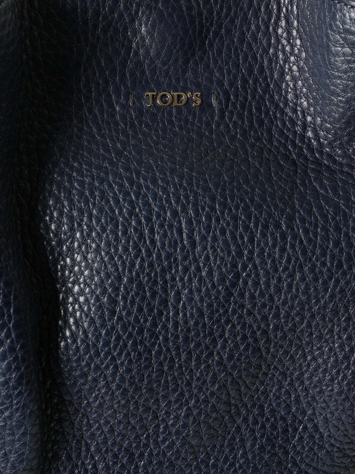 *New* Tod's Navy Blue Leather Shoulder Bag