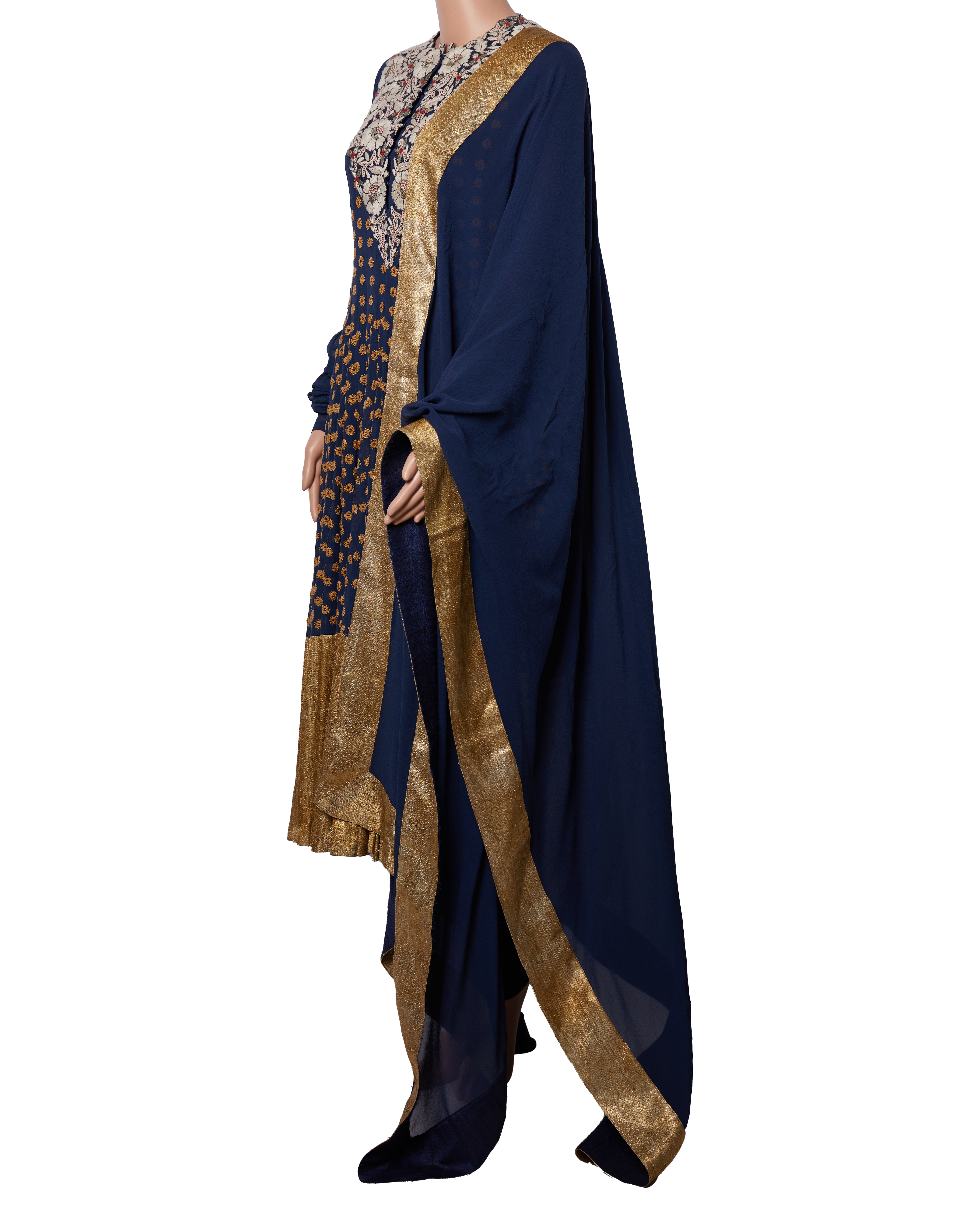 Anamika Khanna Embroidered Anarkali With Dupatta