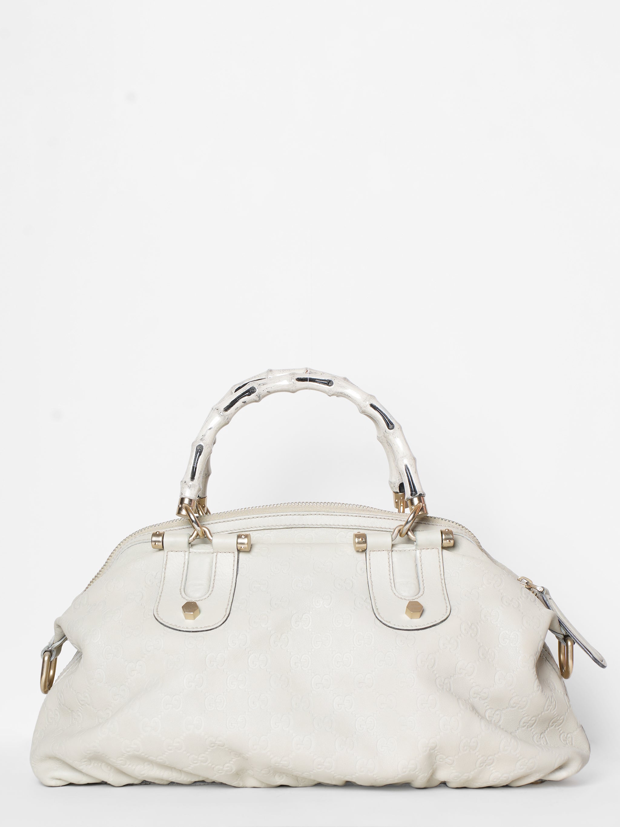 Gucci Bamboo Ivory Shoulder Bag