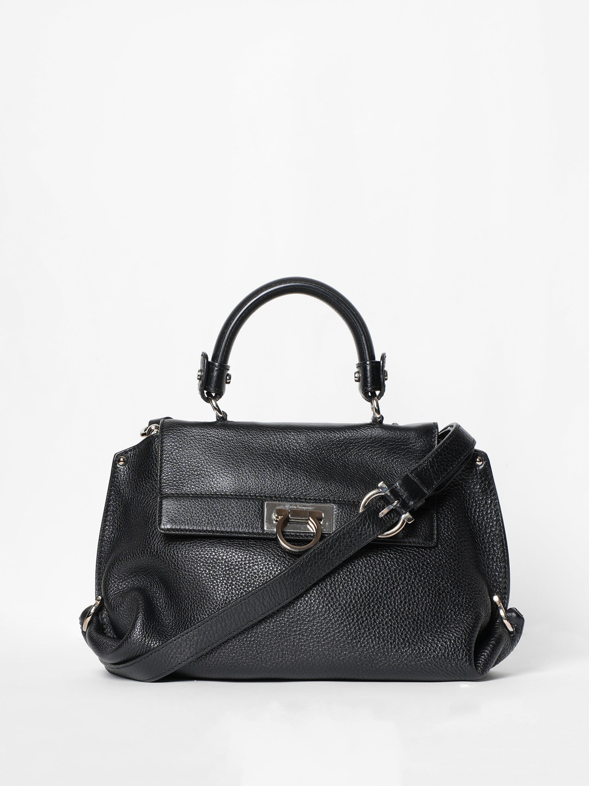 *New* Ferragamo Pebbled Leather Bag