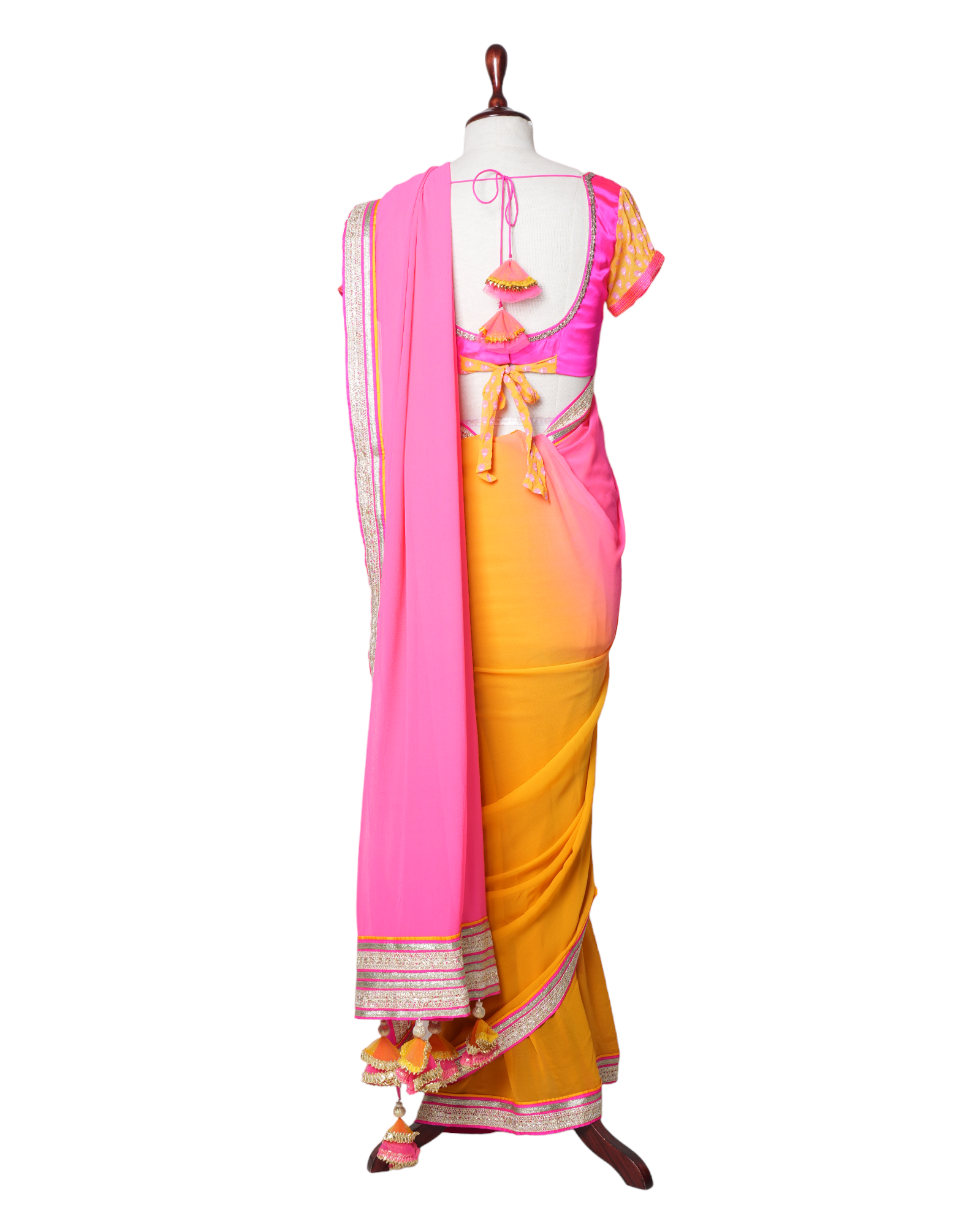 Nikasa Designer Saree With Stitched Blouse