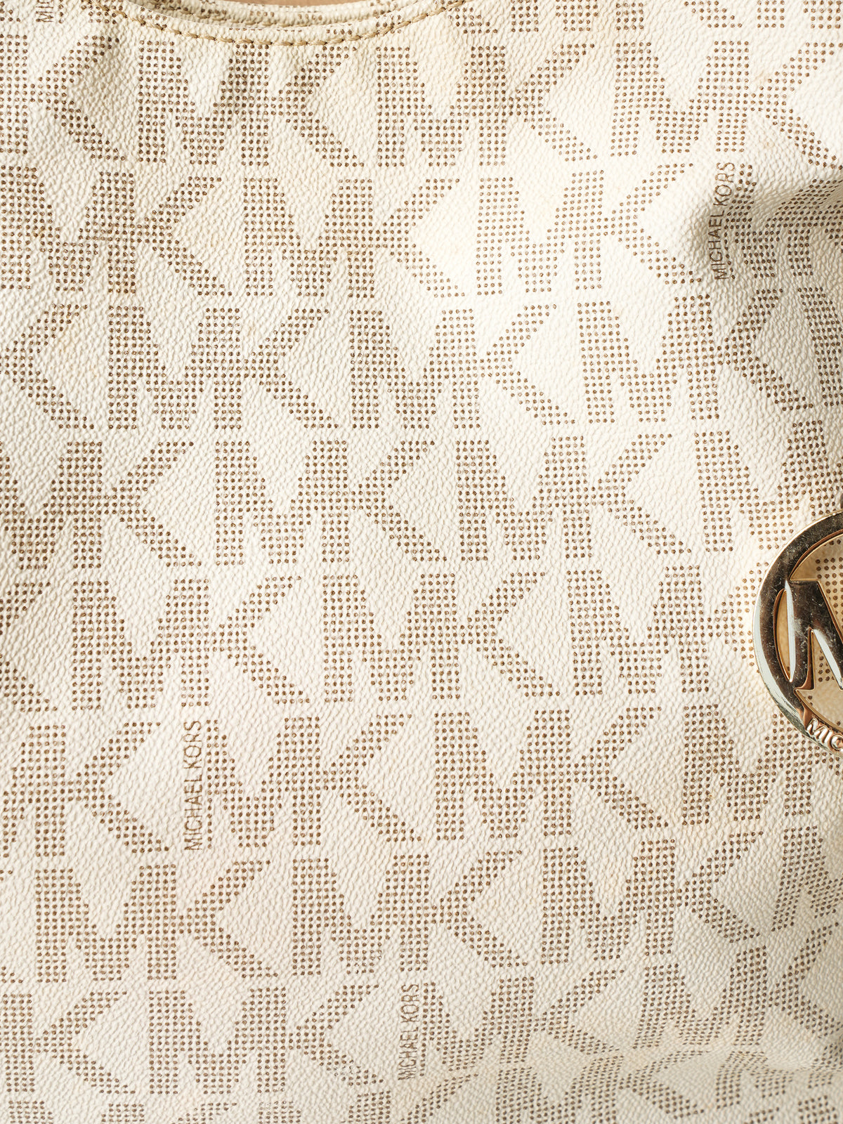 Michael Kors Lily Vanilla Monogram Tote