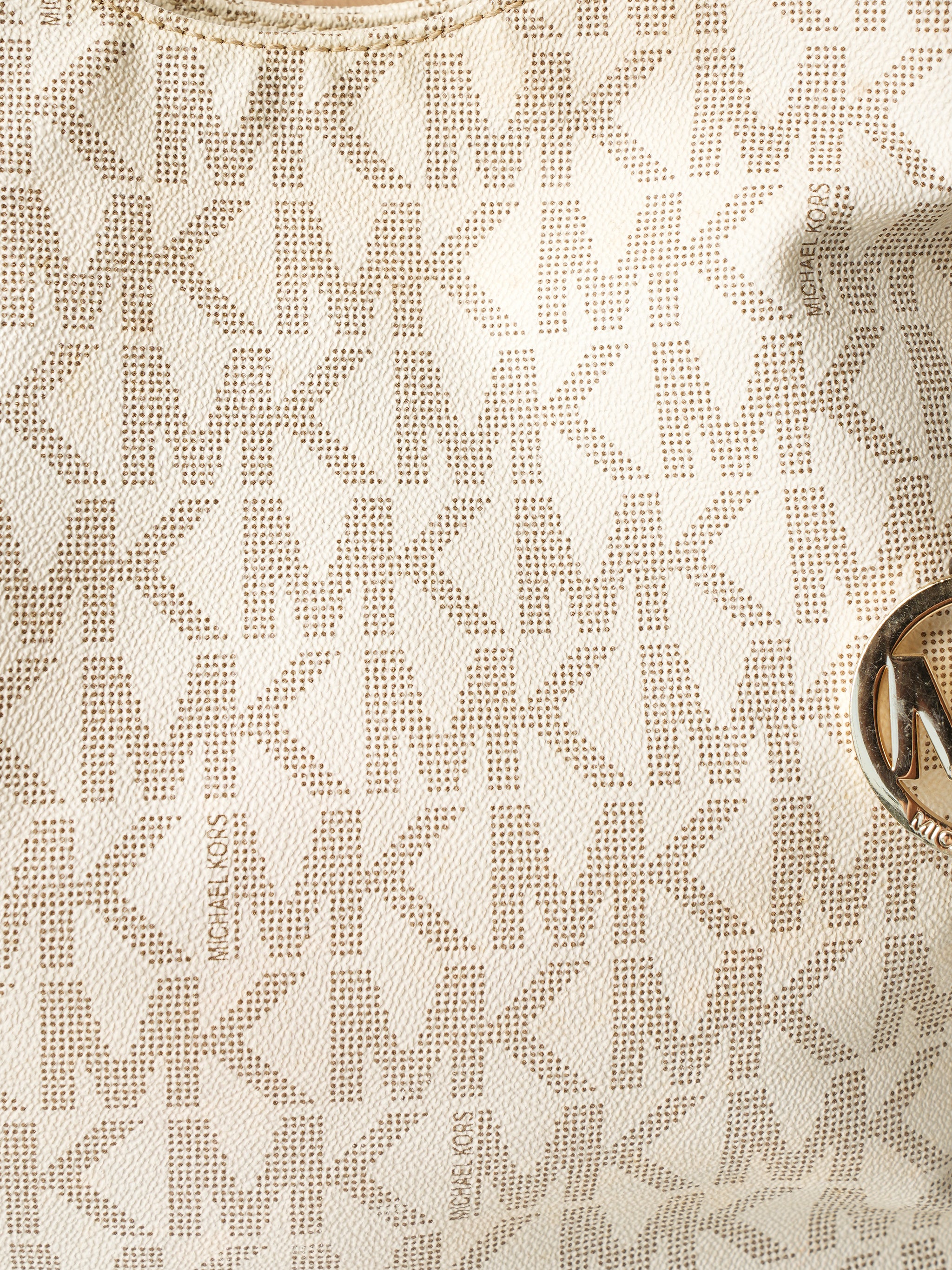 Michael Kors Lily Vanilla Monogram Tote