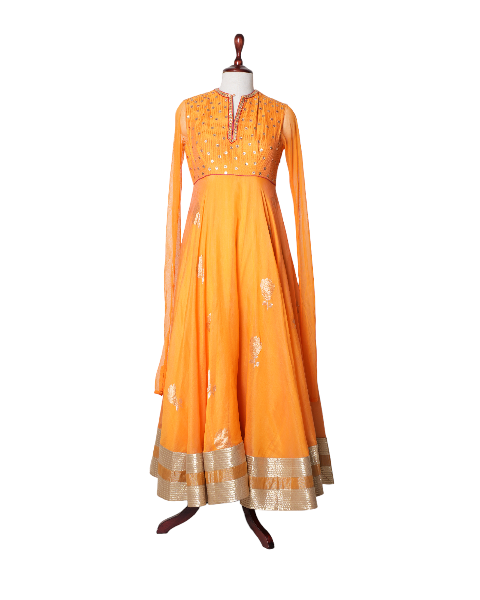 Rohit Bal Orange Georgette Set