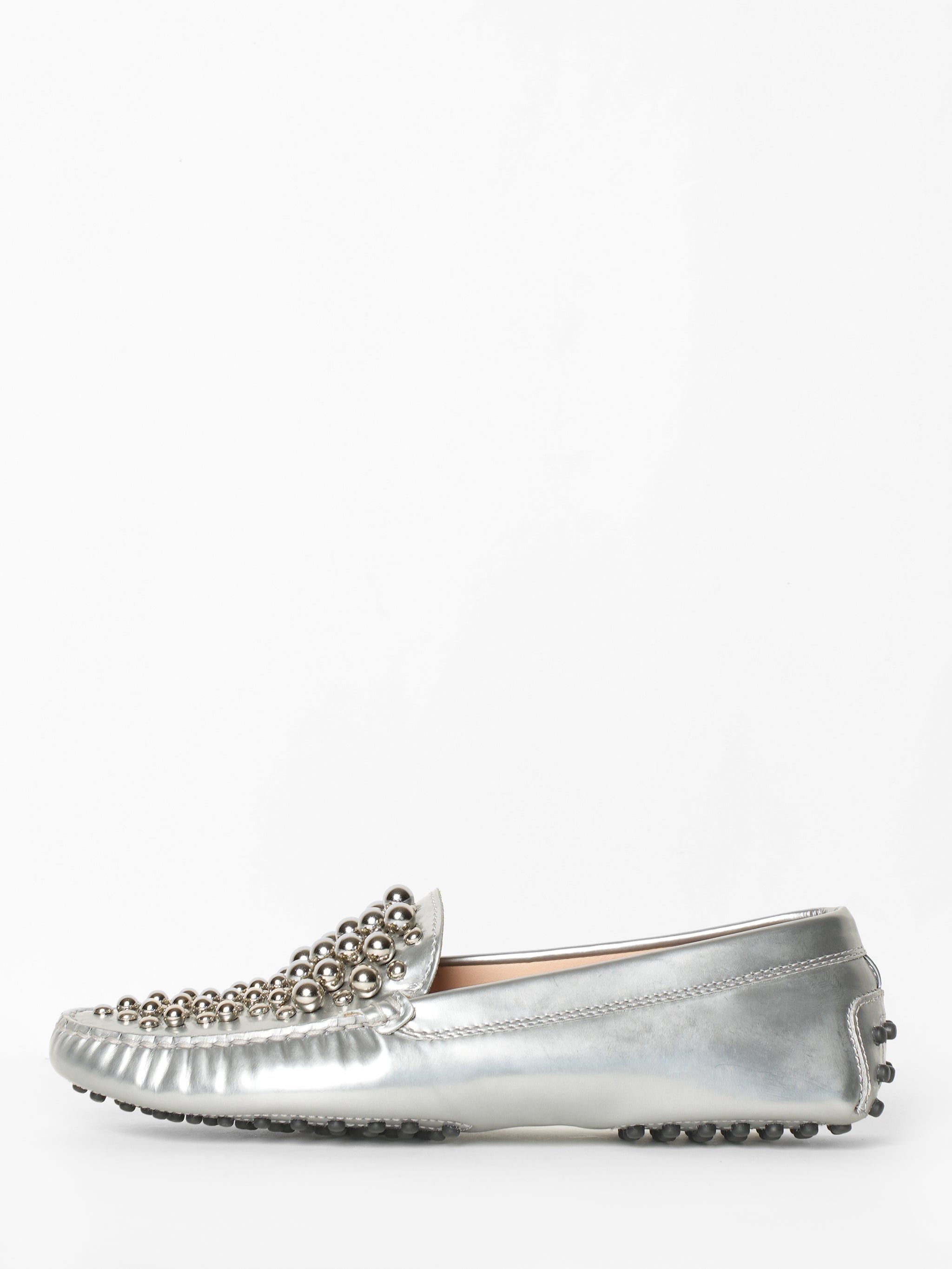 *New* Tod's Silver Studded Loafers