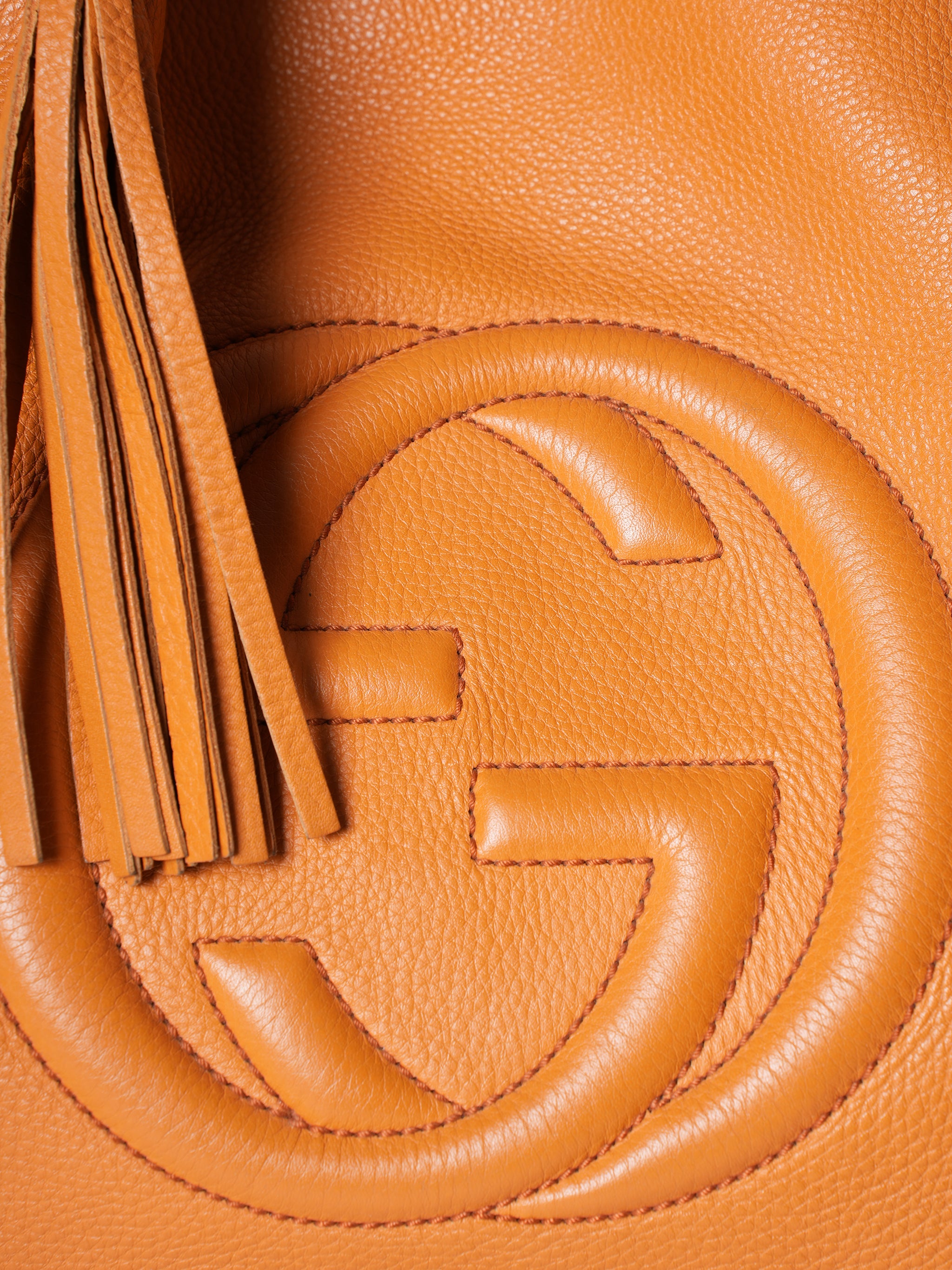 Gucci Orange Soho Tote Bag