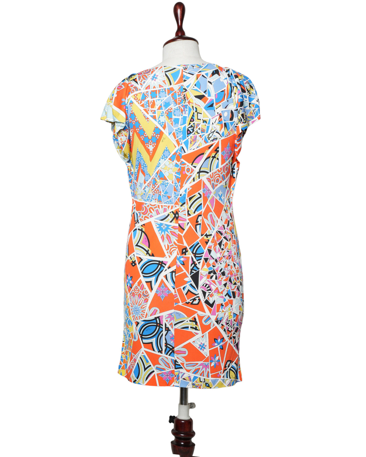 Emilio Pucci Mid Length Stained Glass Print Dress