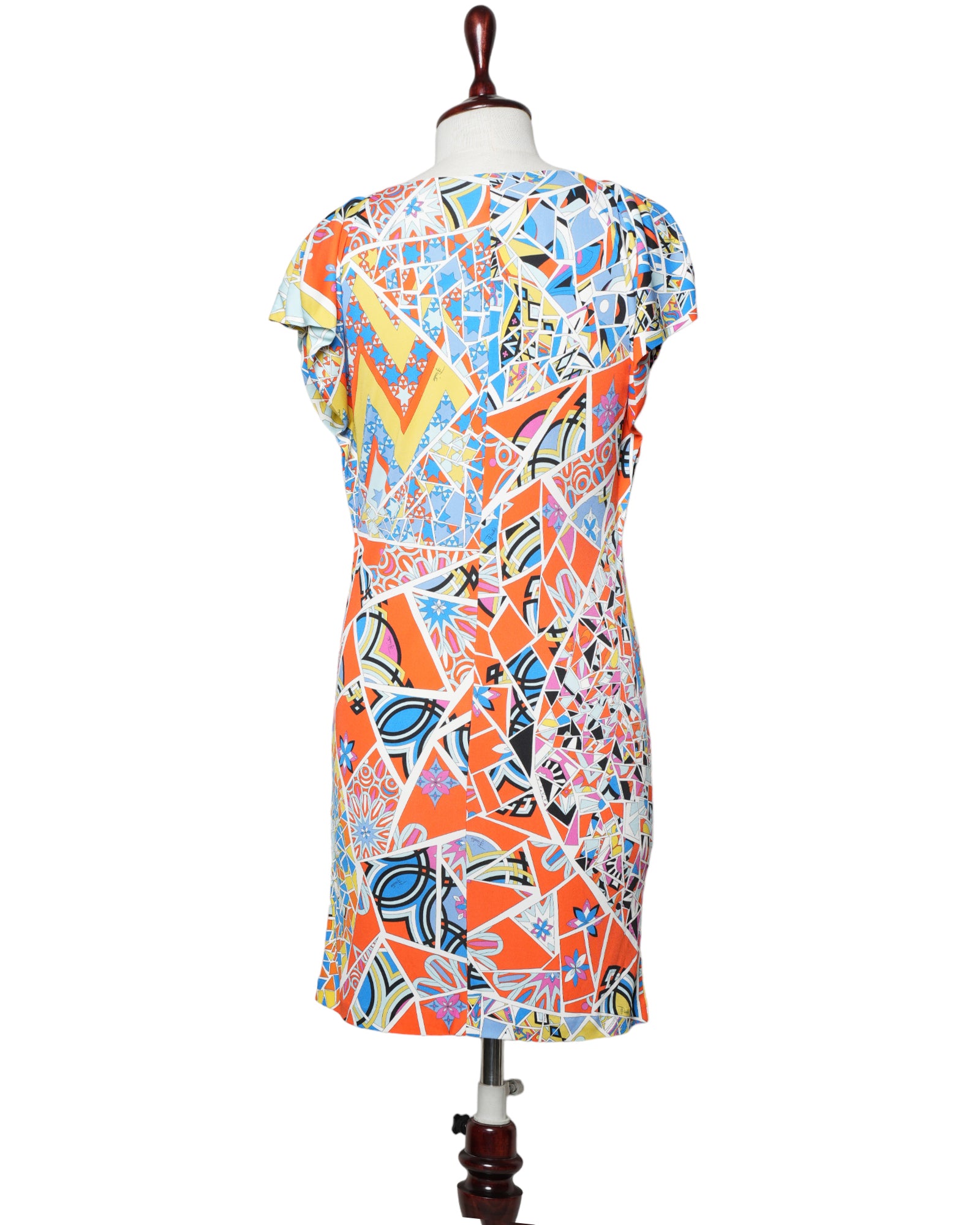 Emilio Pucci Mid Length Stained Glass Print Dress