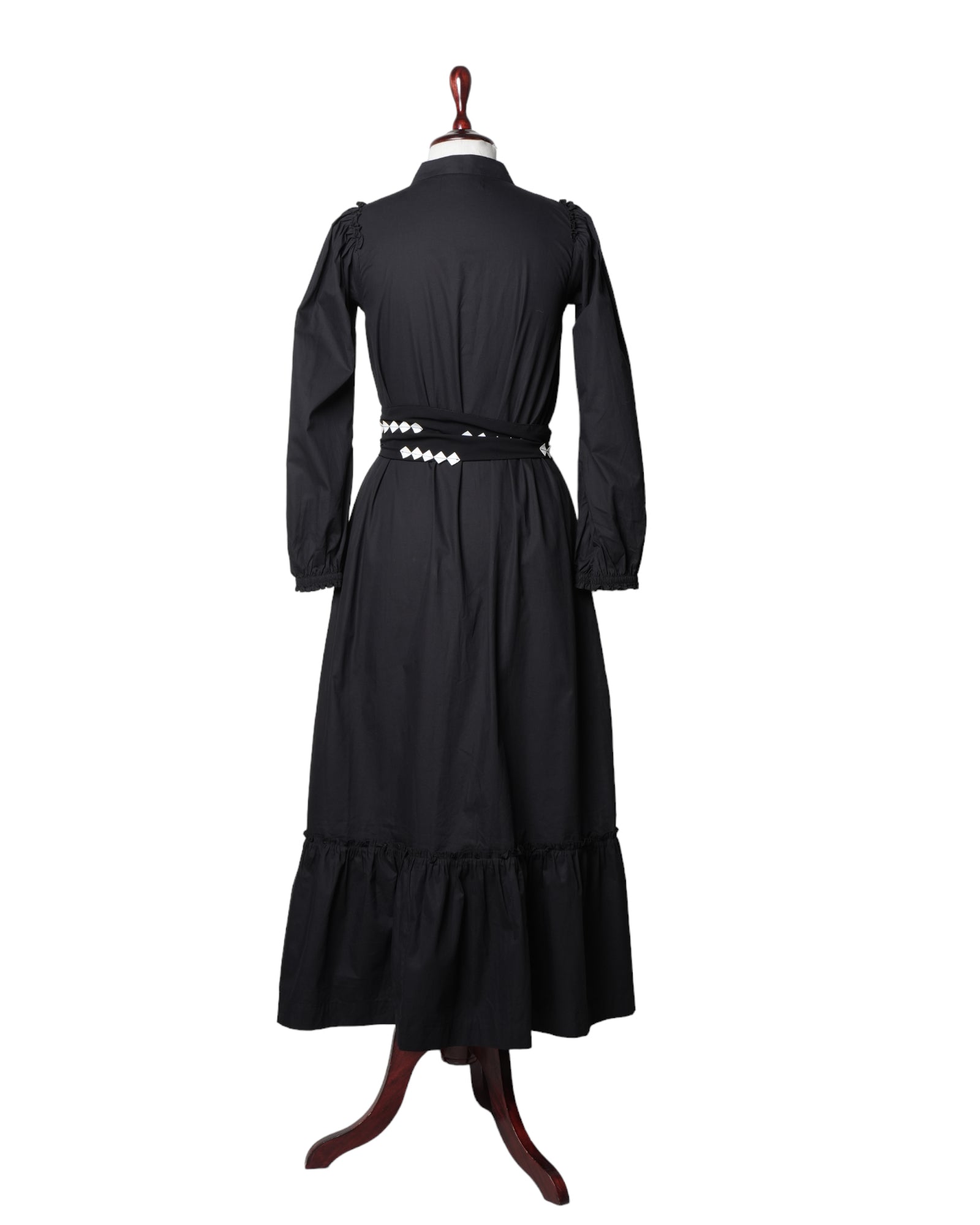 Deepika Arora Black Shirt Dress With Tie-up Belt