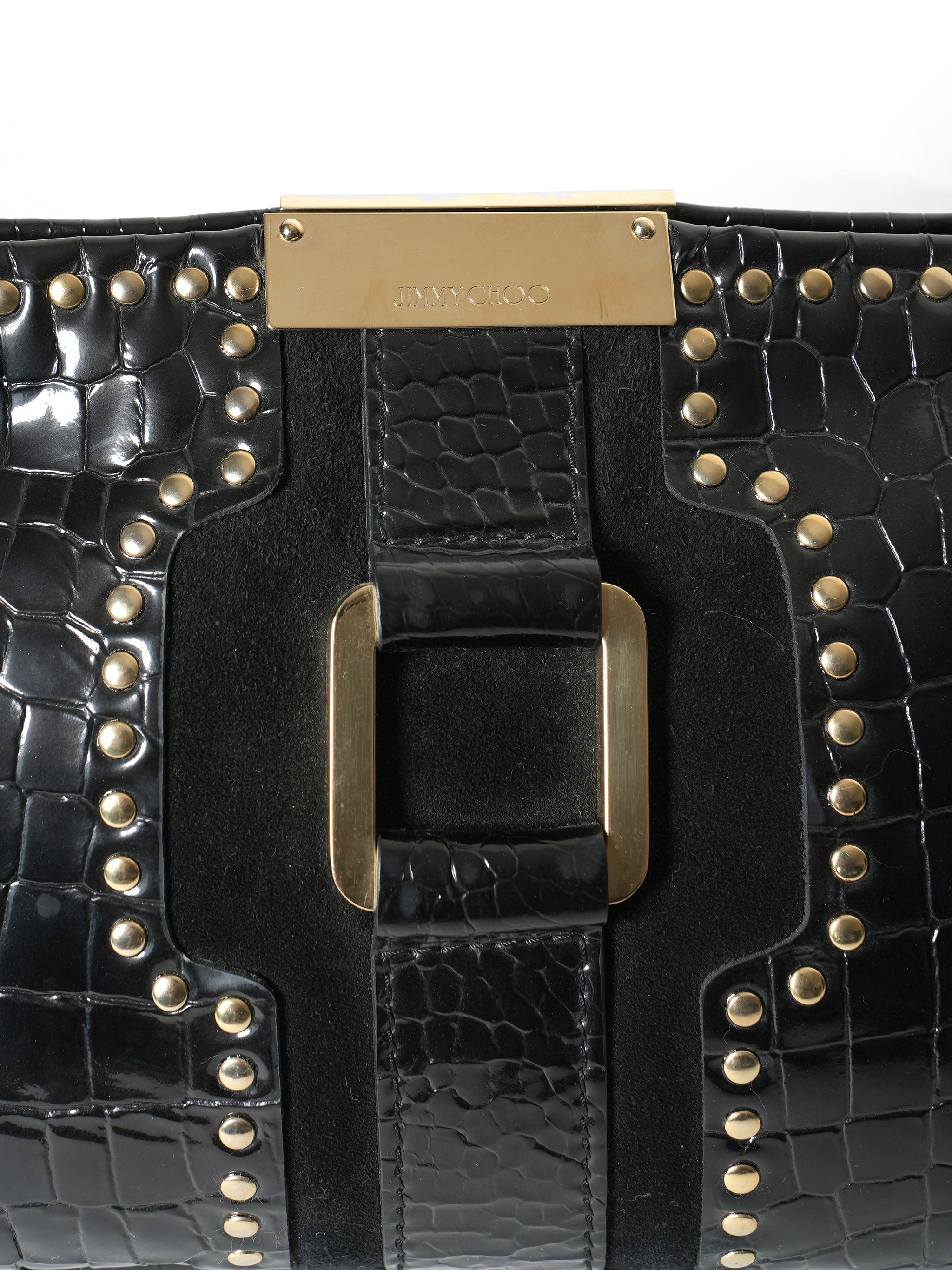 Jimmy Choo Black Patent leather Clutch
