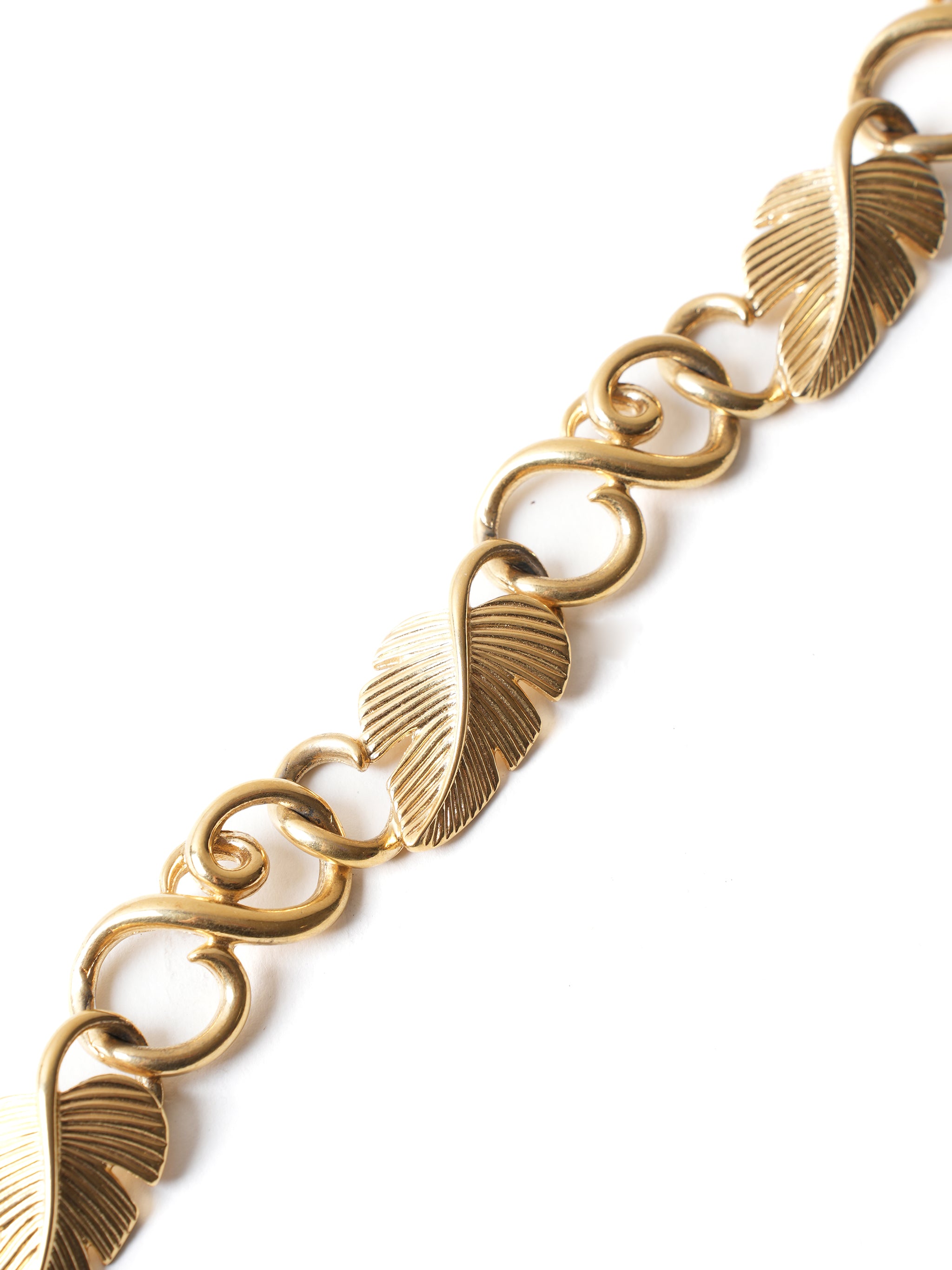 Vintage Givenchy Golden Pleated Necklace