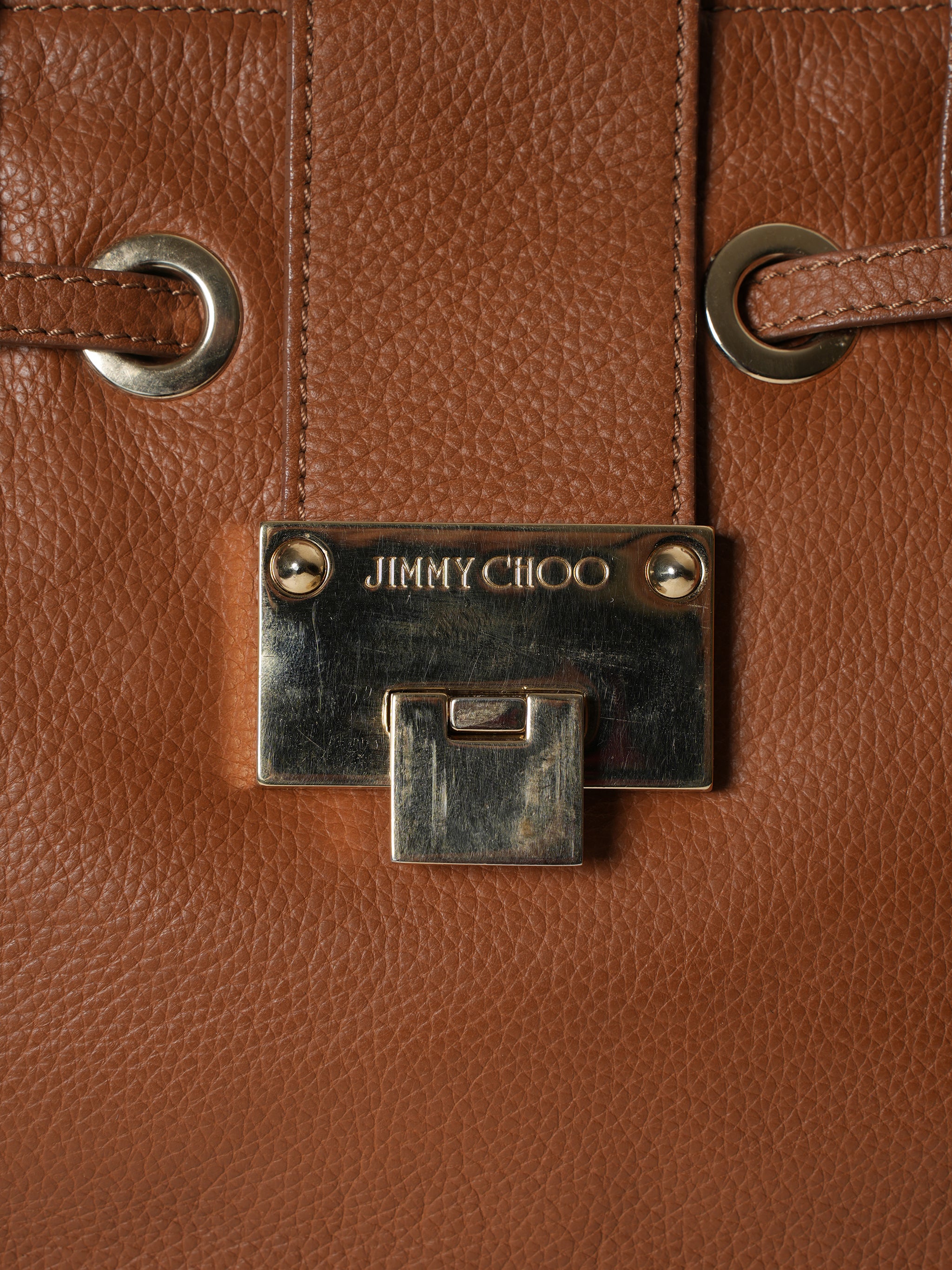 Jimmy Choo Brown Leather Shoulder Bag