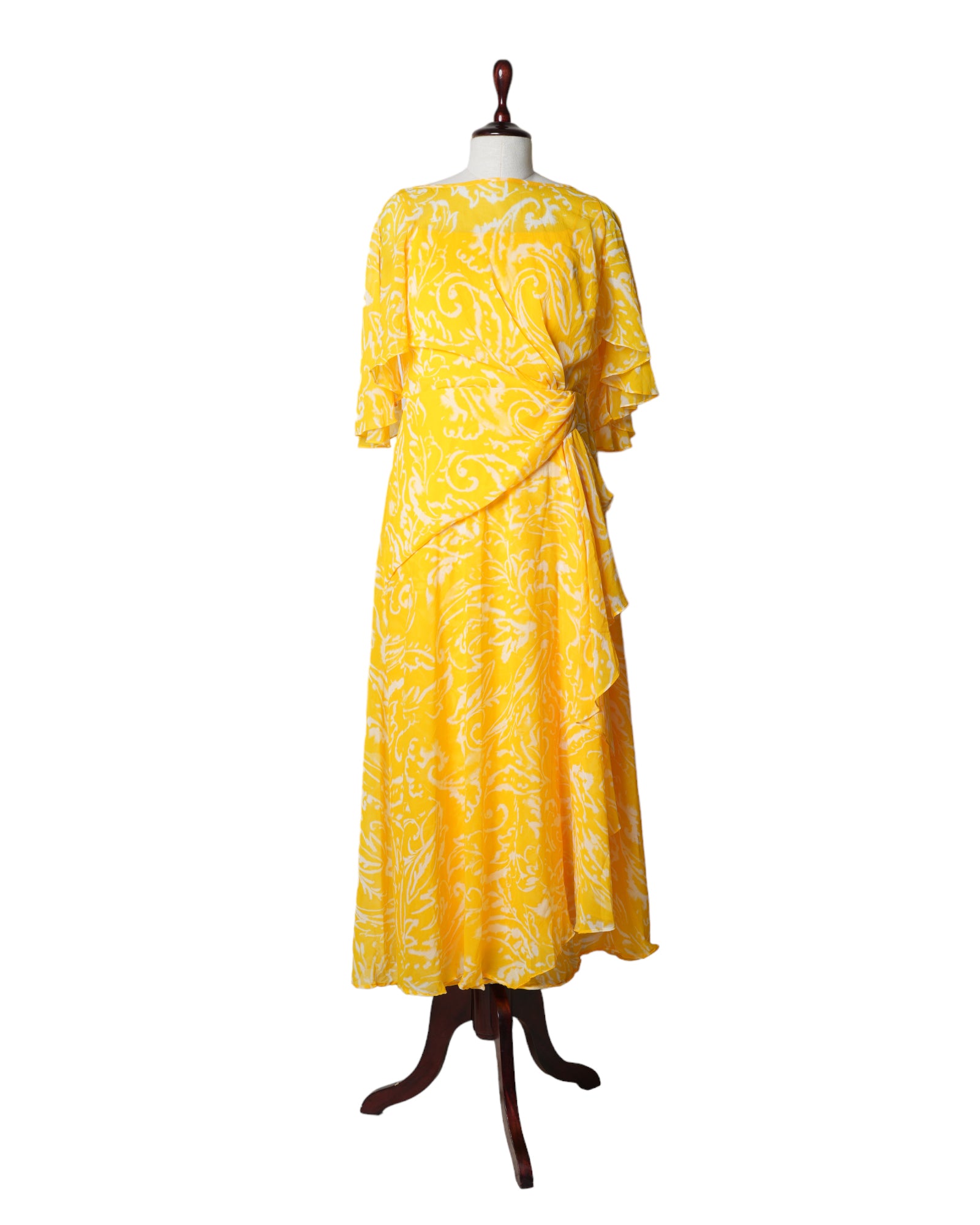 Lauren By Ralph Lauren Yellow Long Dress