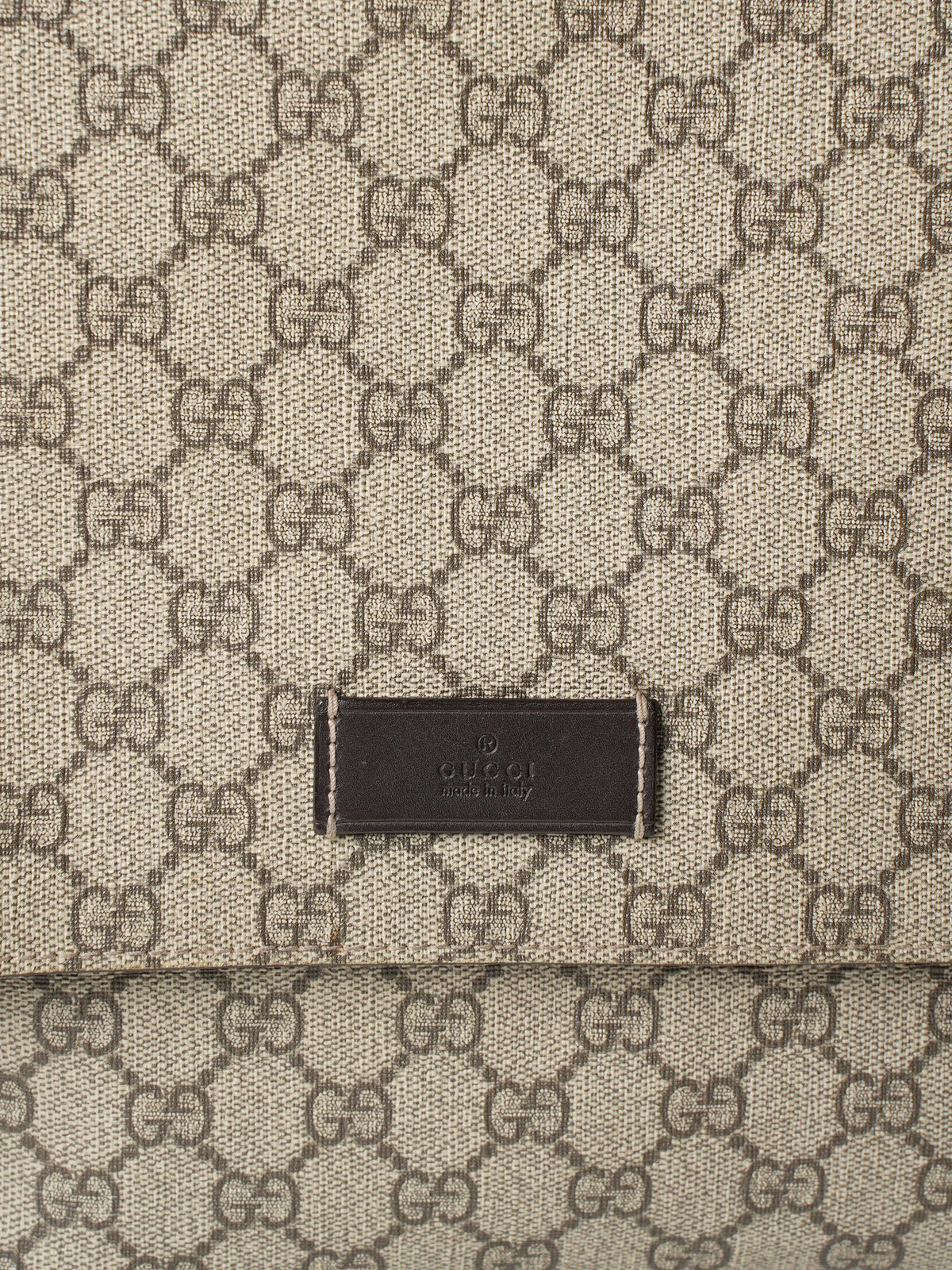 Gucci Beige GG Supreme Canvas Diaper Bag