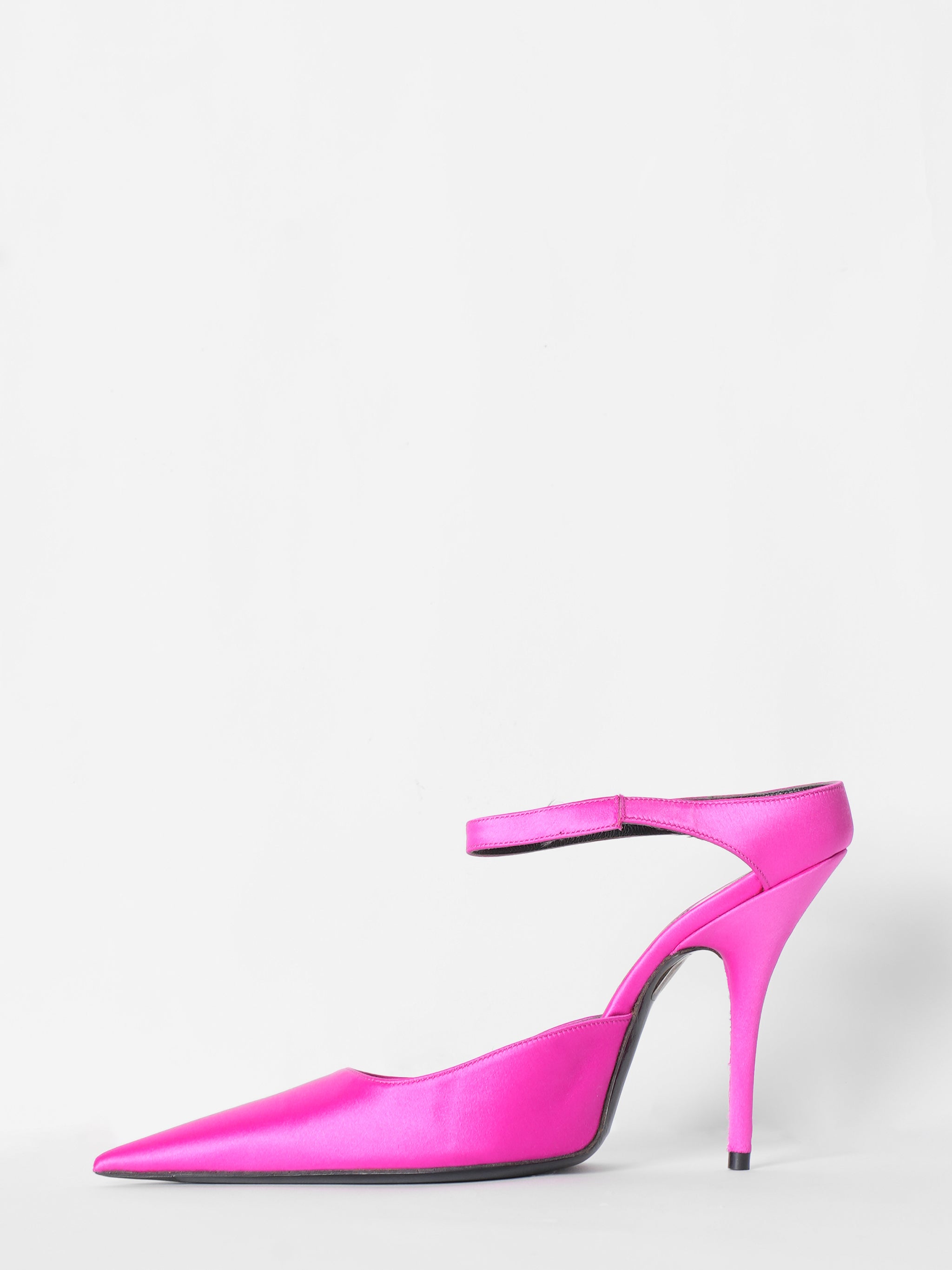 *New* Balenciaga Fuchsia Satin Knife Heels