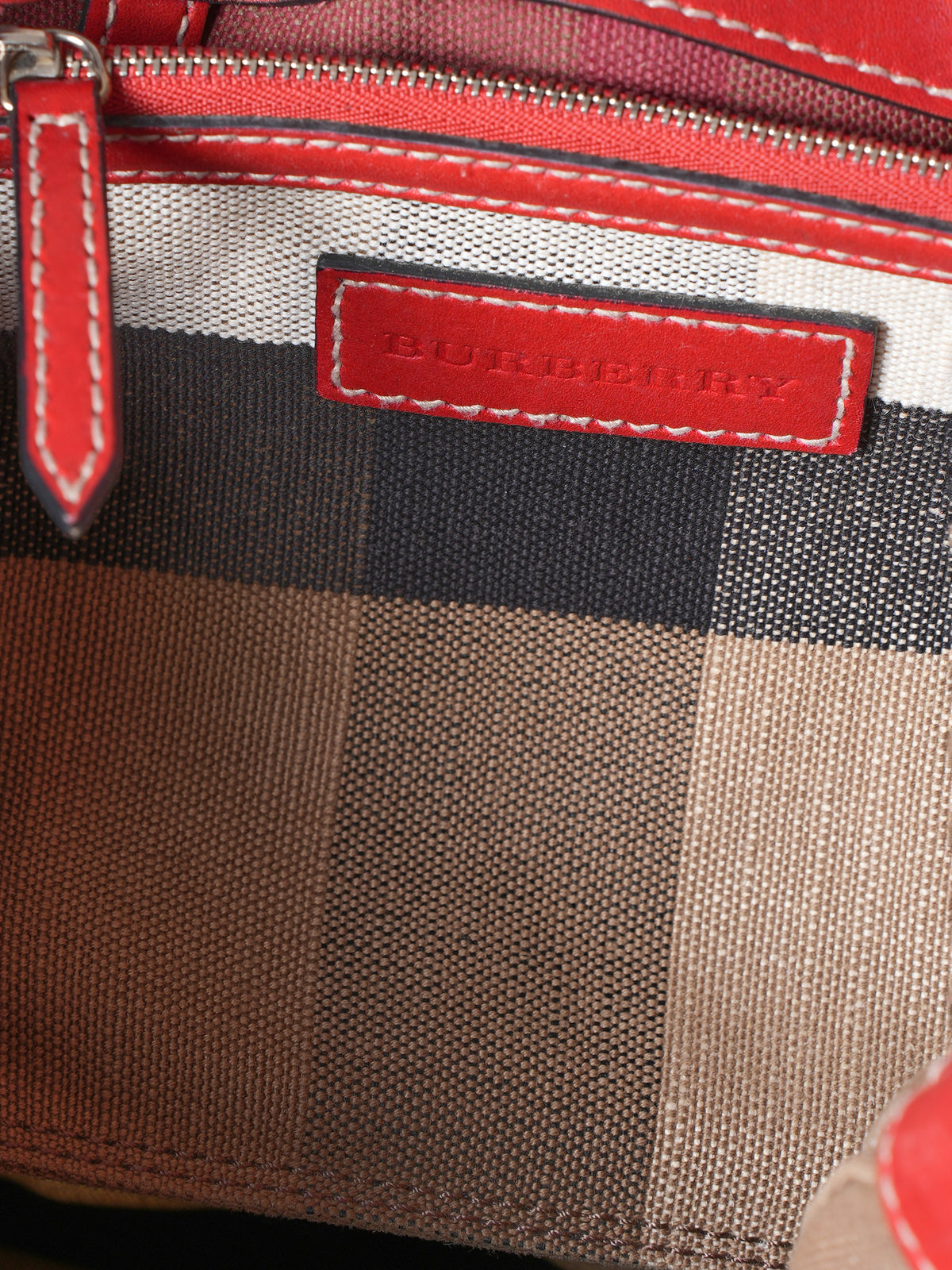 Burberry Canvas Mega Check Medium Ashby Hobo Saddle Bag
