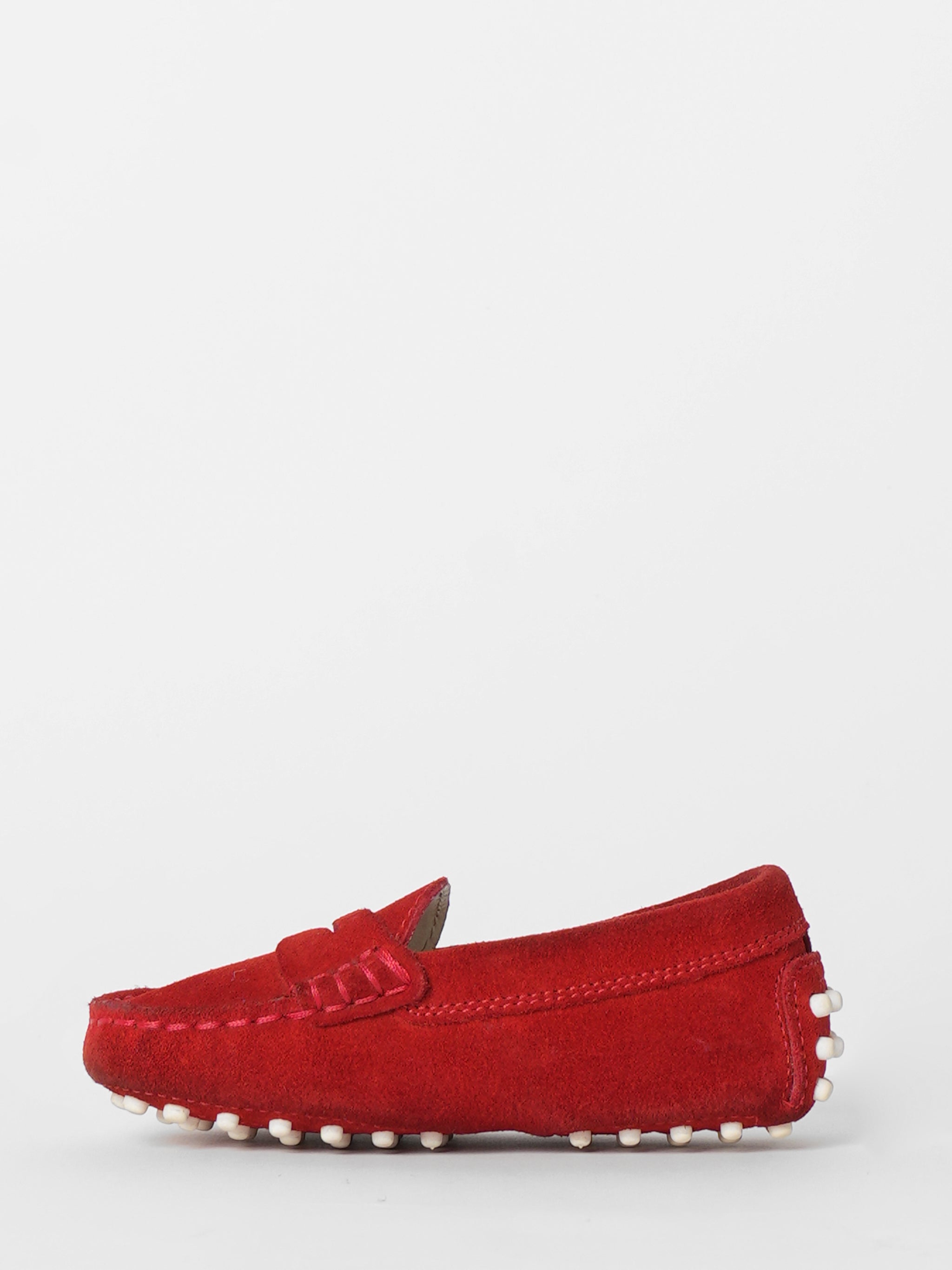 Tod's Red Suede Moccasin