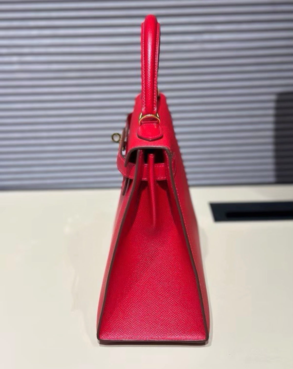 Hermes Kelly 28, Q5, ep leather x stamp