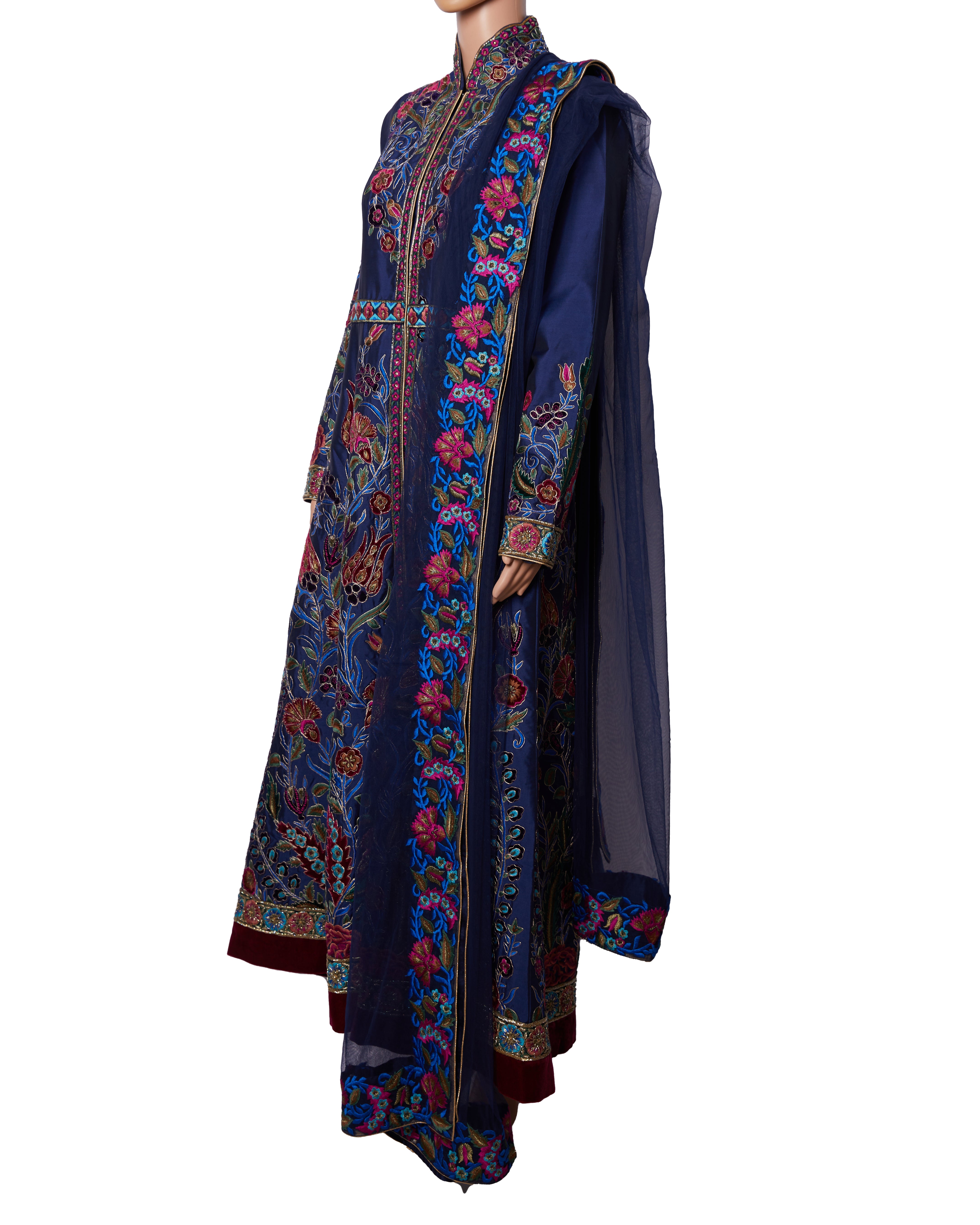 Suneet Varma Blue Lehenga & Anarkali Set