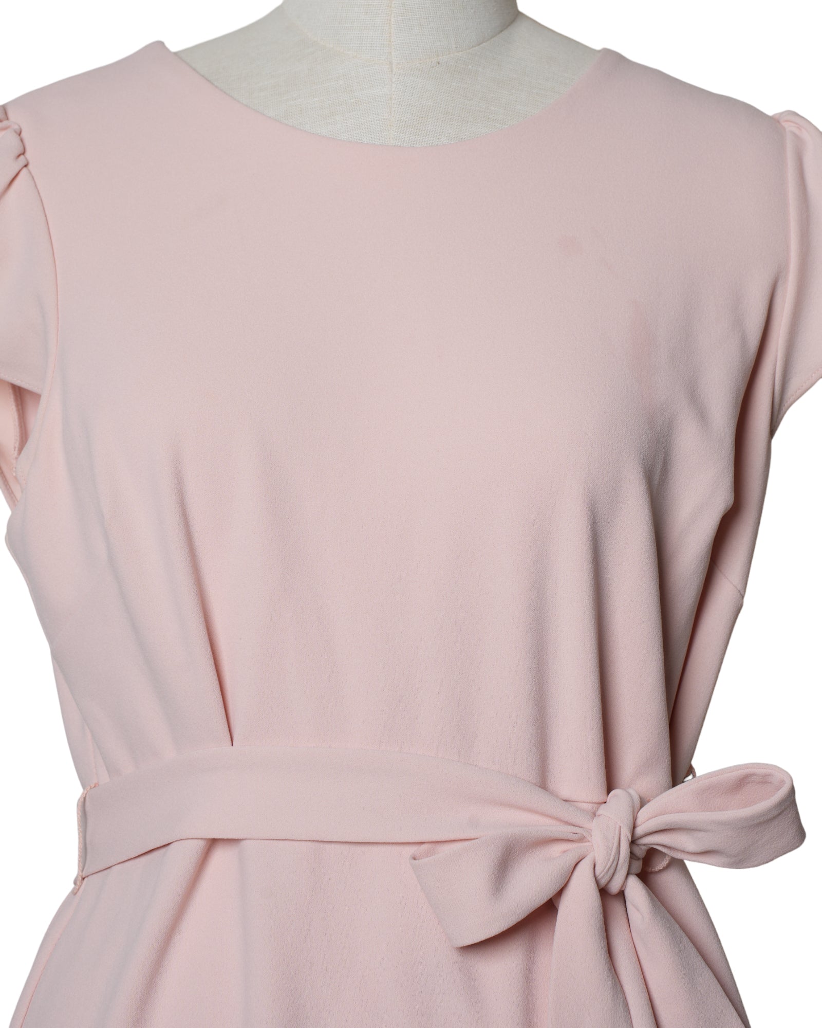 Dkny Baby Pink Belted Dress