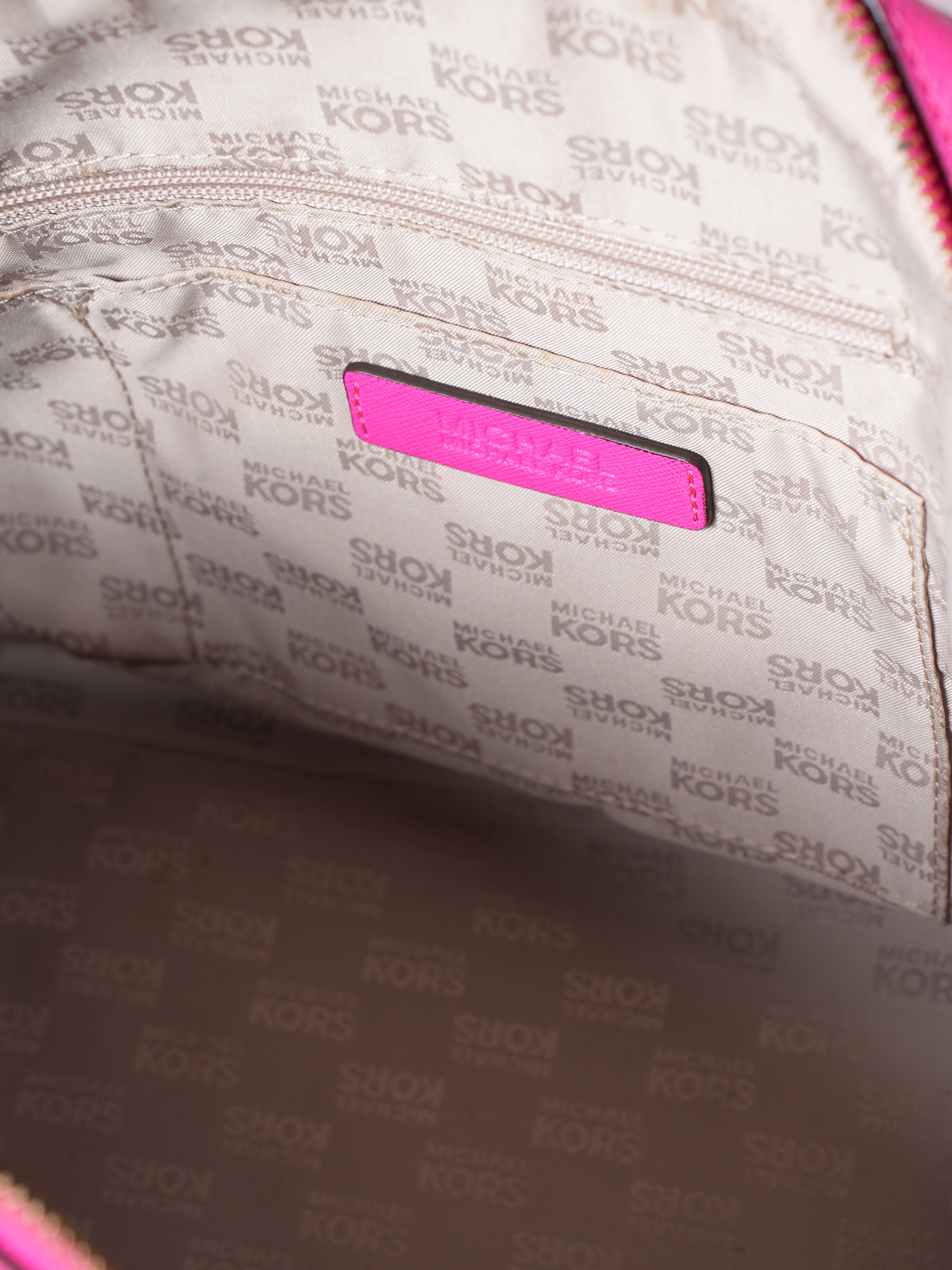 Michael Kors Fuchsia Leather Cindy Dome Satchel