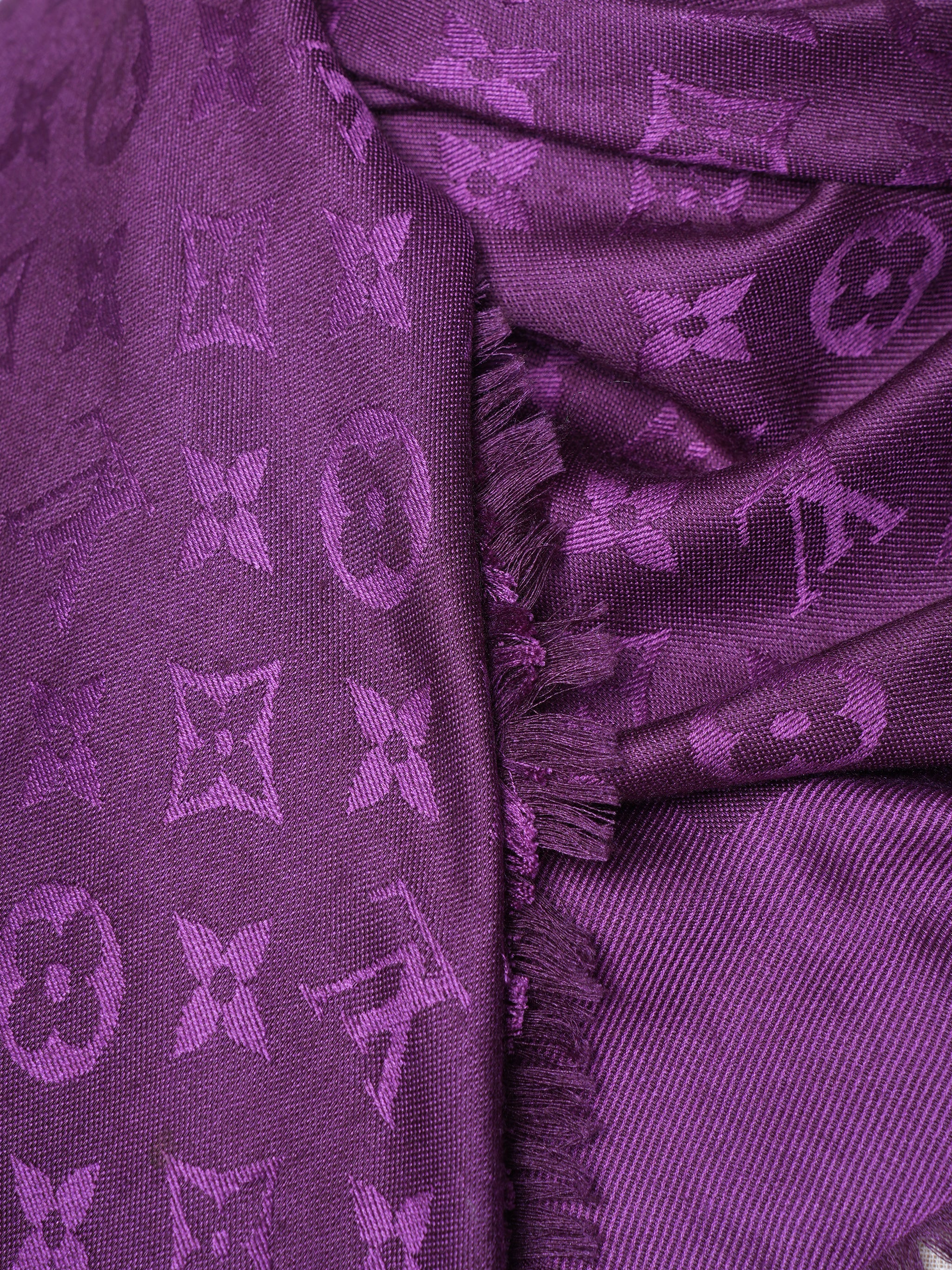 Louis Vuitton Purple Women Monogram Shawl