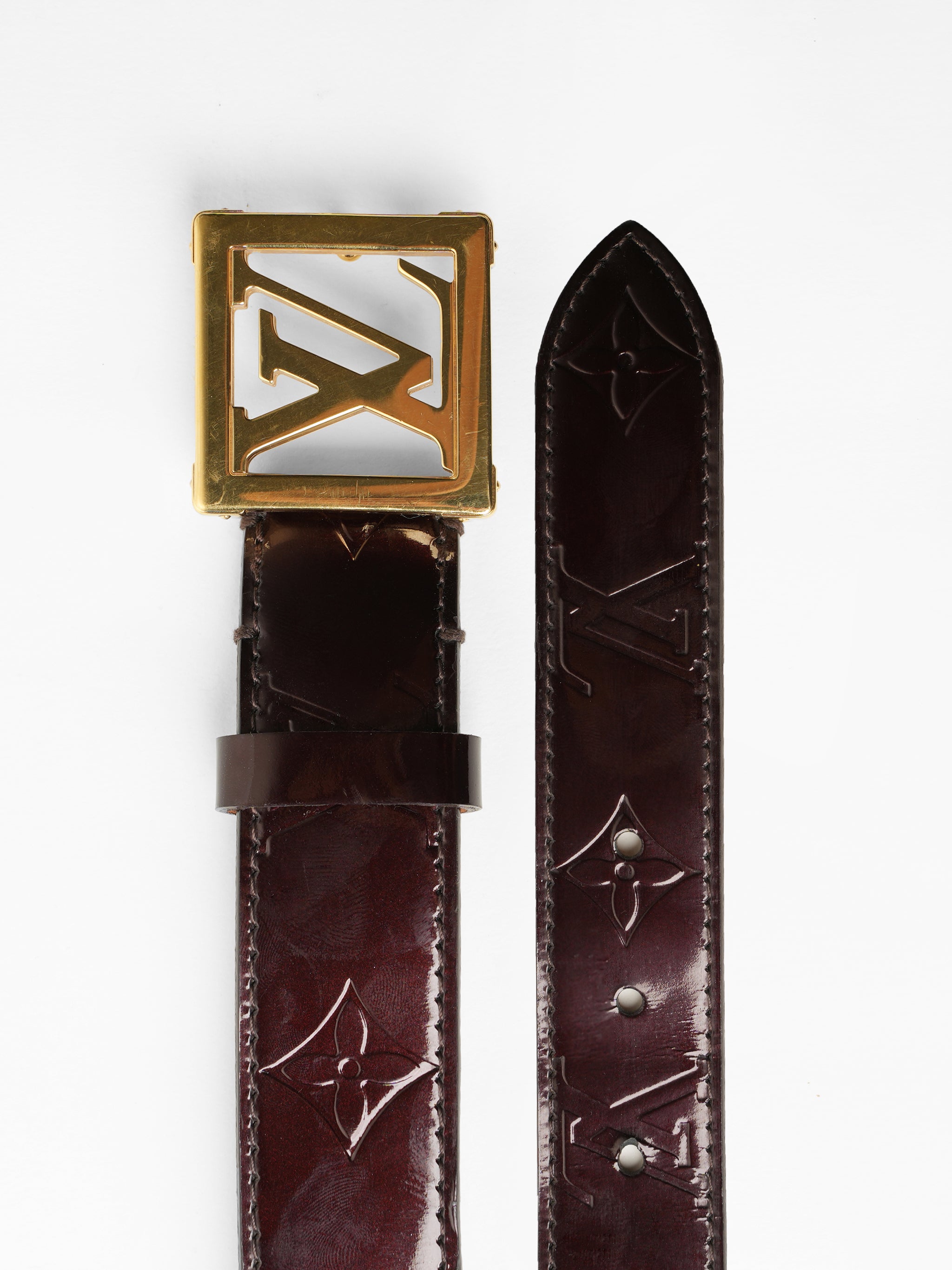 Louis Vuitton Monogram Canvas Men's Belt, Gently Used