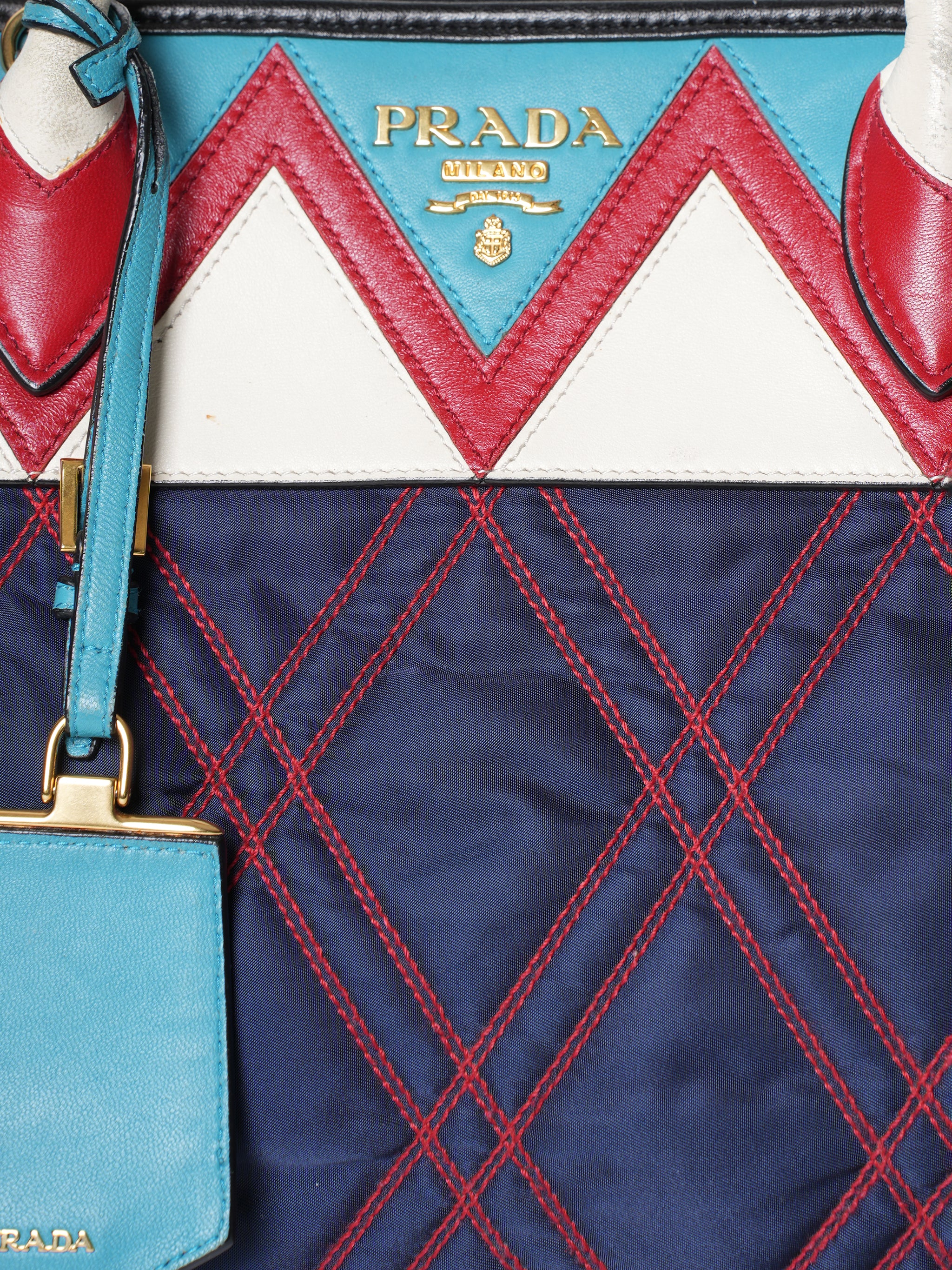 Prada Blue Quilted Bag