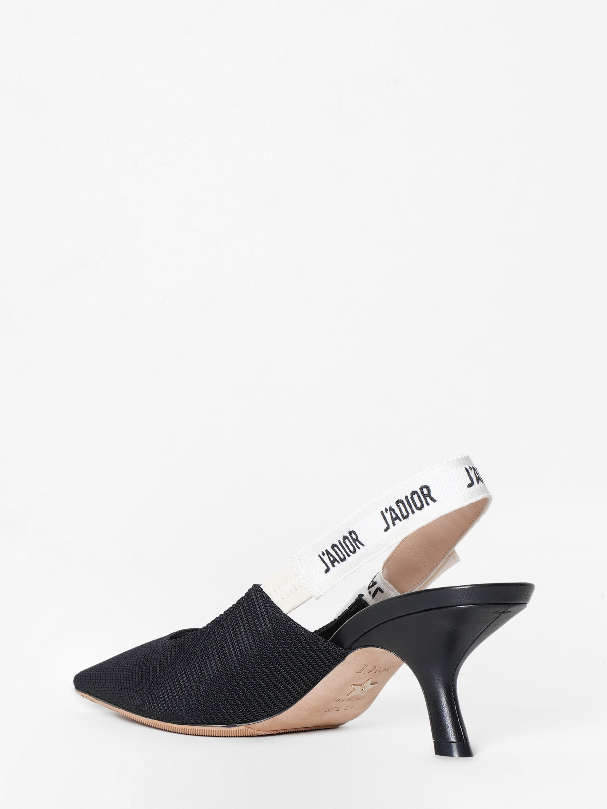 New Dior J'Adior Black Slingback Pumps