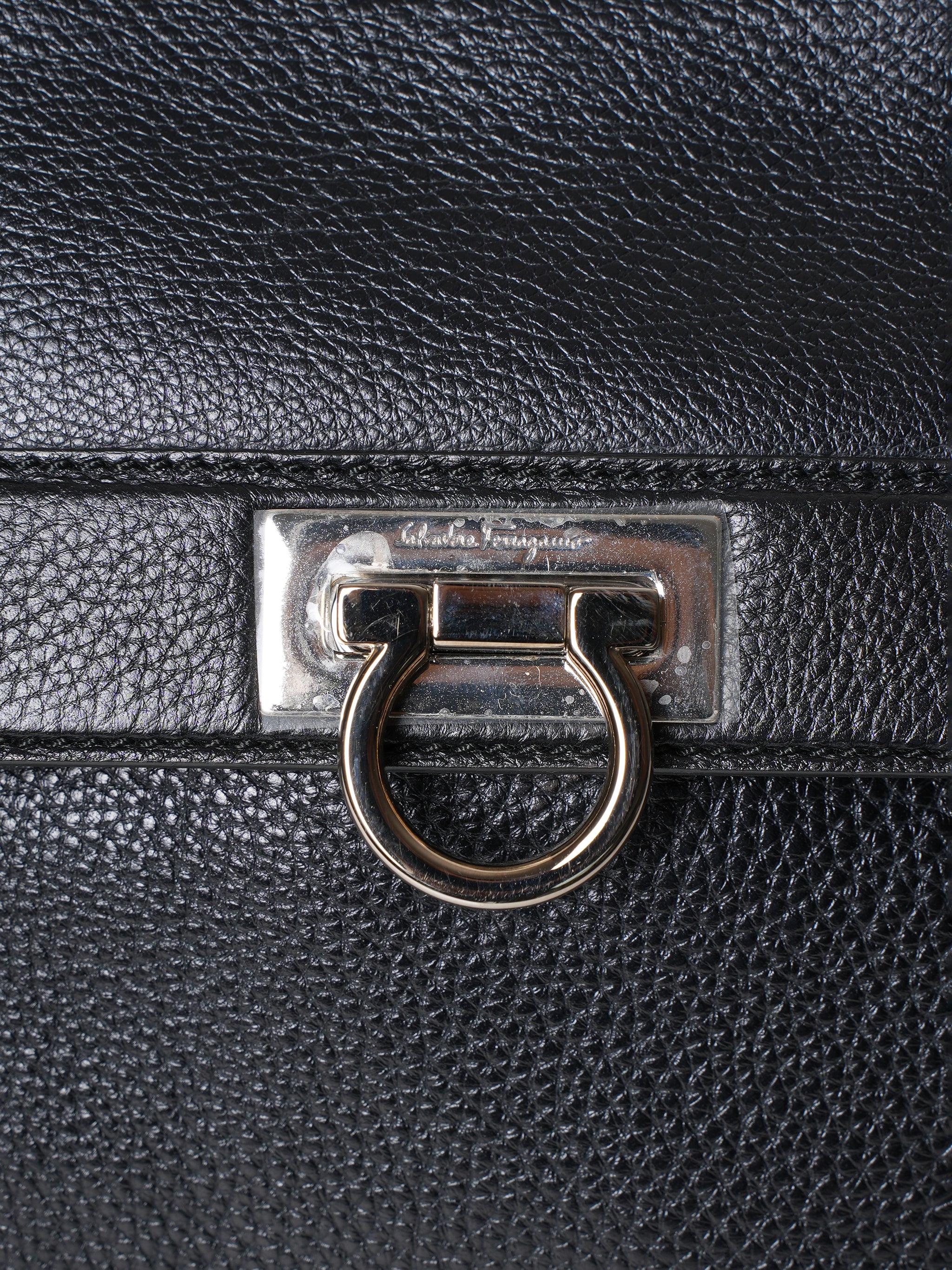 *New* Ferragamo Pebbled Leather Bag