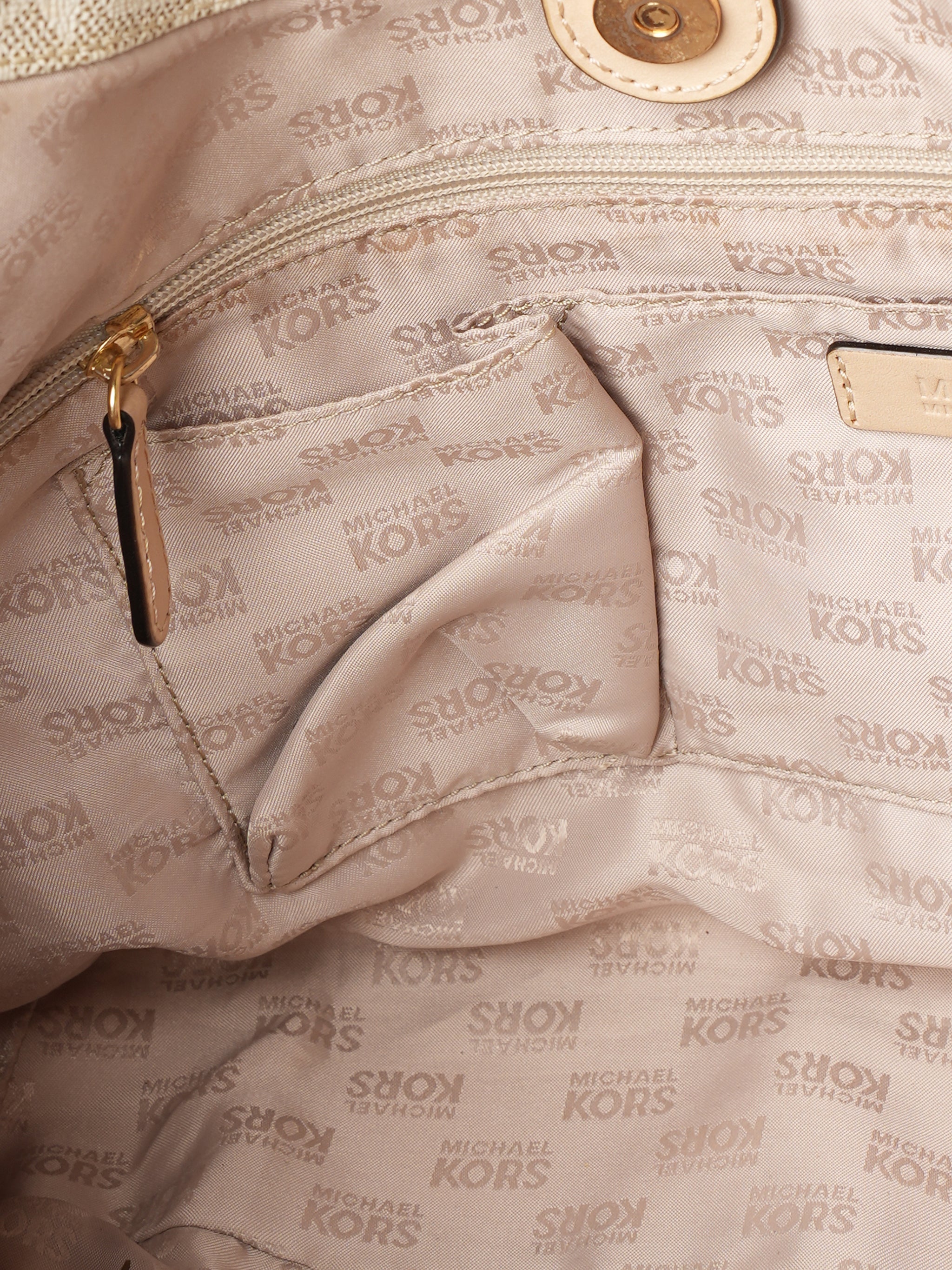 Michael Kors Lily Vanilla Monogram Tote