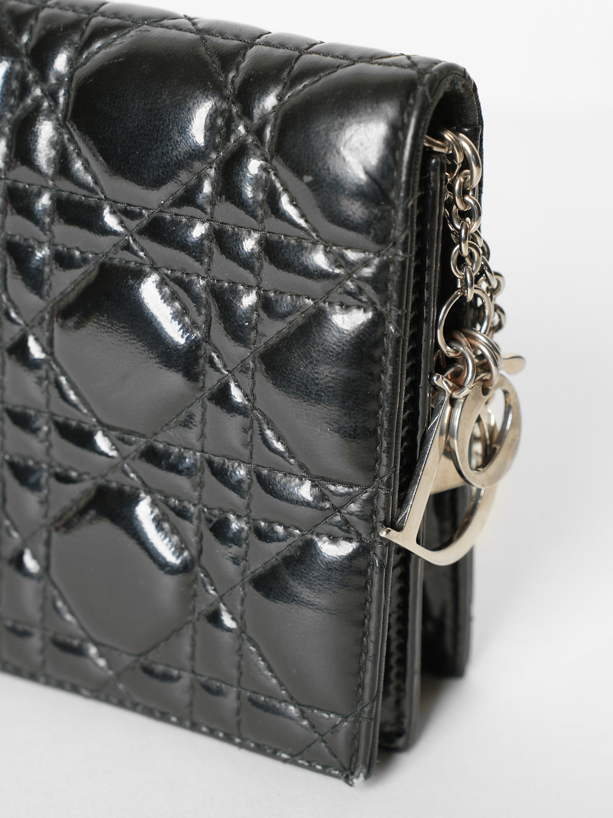 Christian Dior Black Cannage Clutch