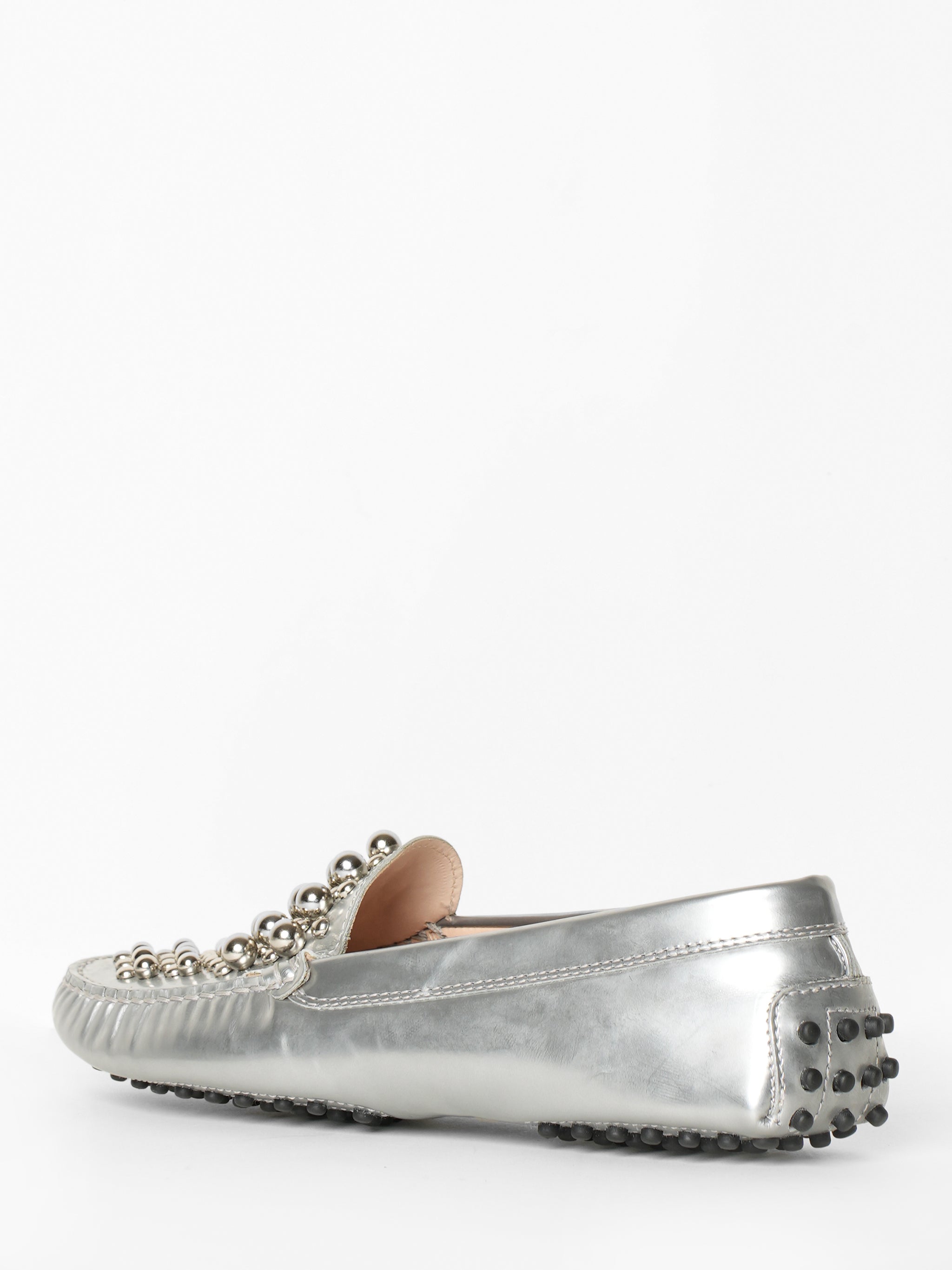 *New* Tod's Silver Studded Loafers