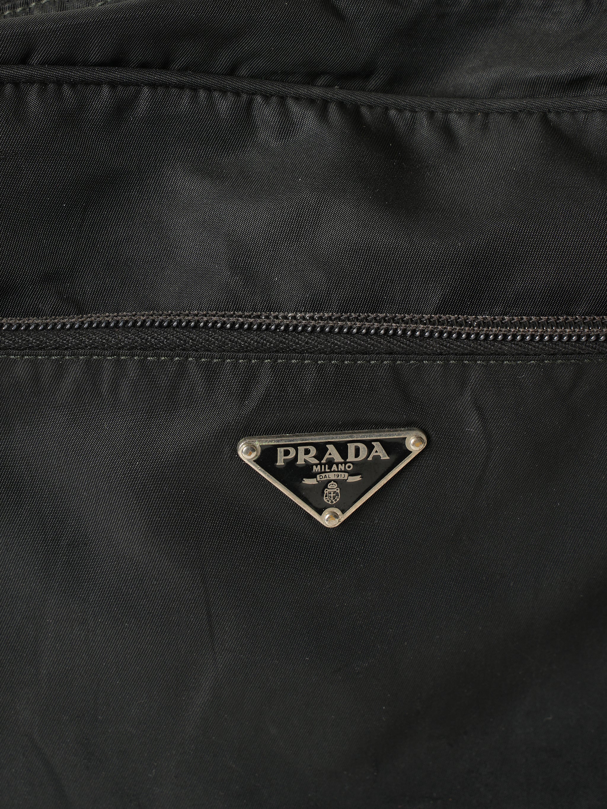 Prada Vintage Black Nylon Crossbody Bag