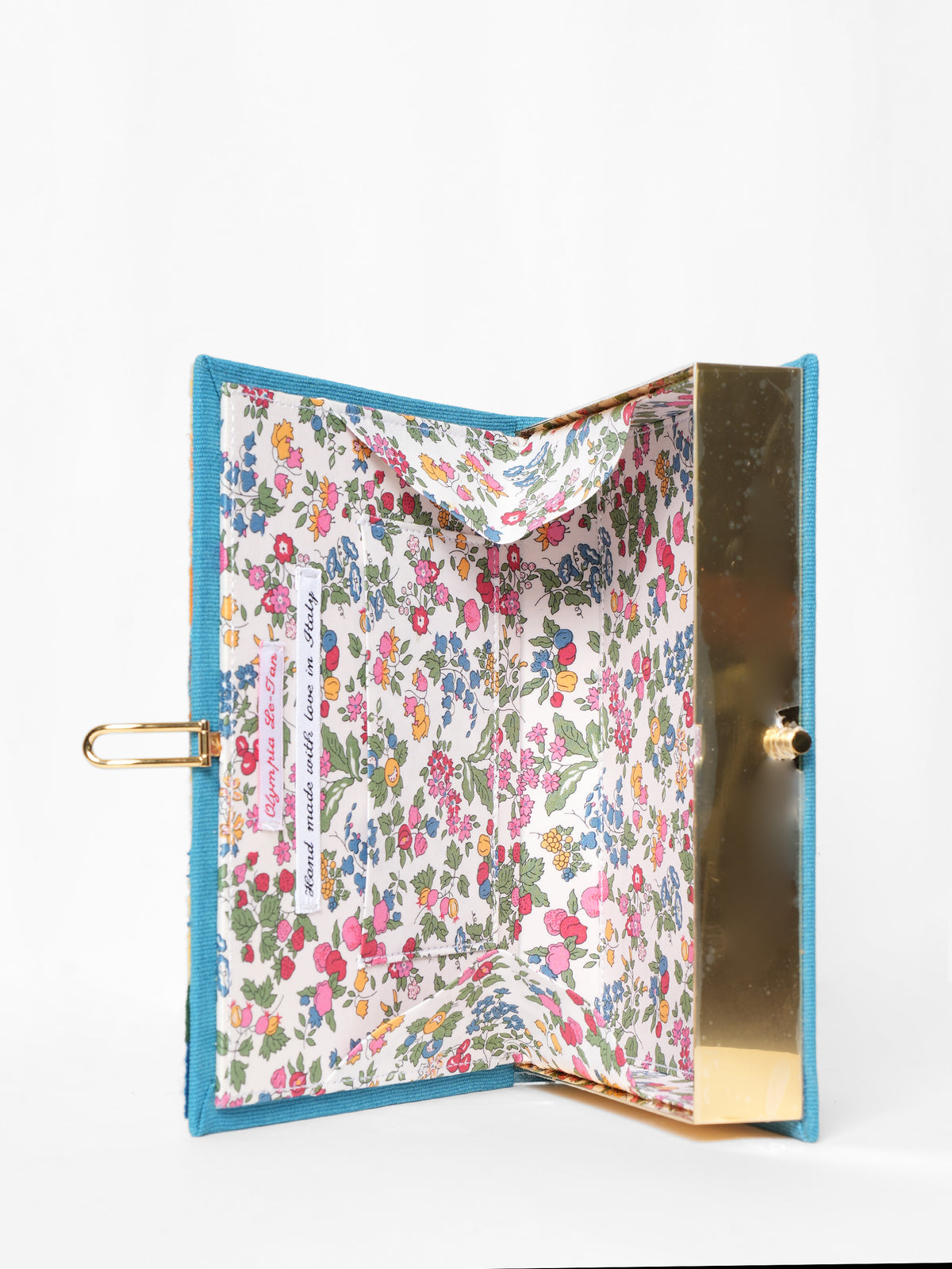 New With Tag Olympia le-tan Hong Kong Victoria Harbor Embroidered Appliqued Clutch Bag