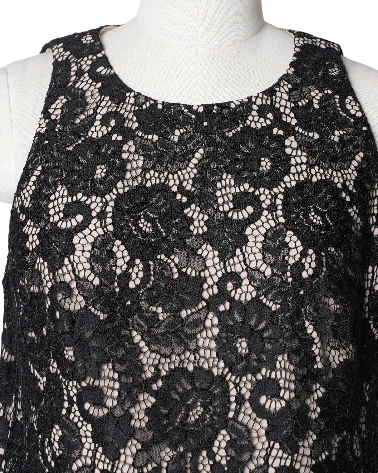 Lauren By Ralph Lauren Black Lace Dress