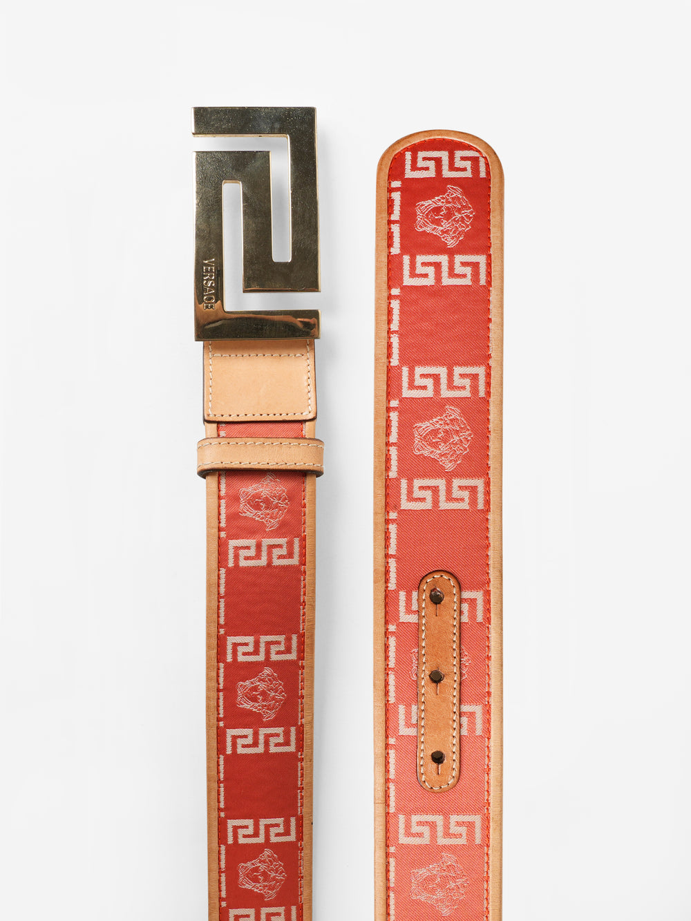 brown versace belt